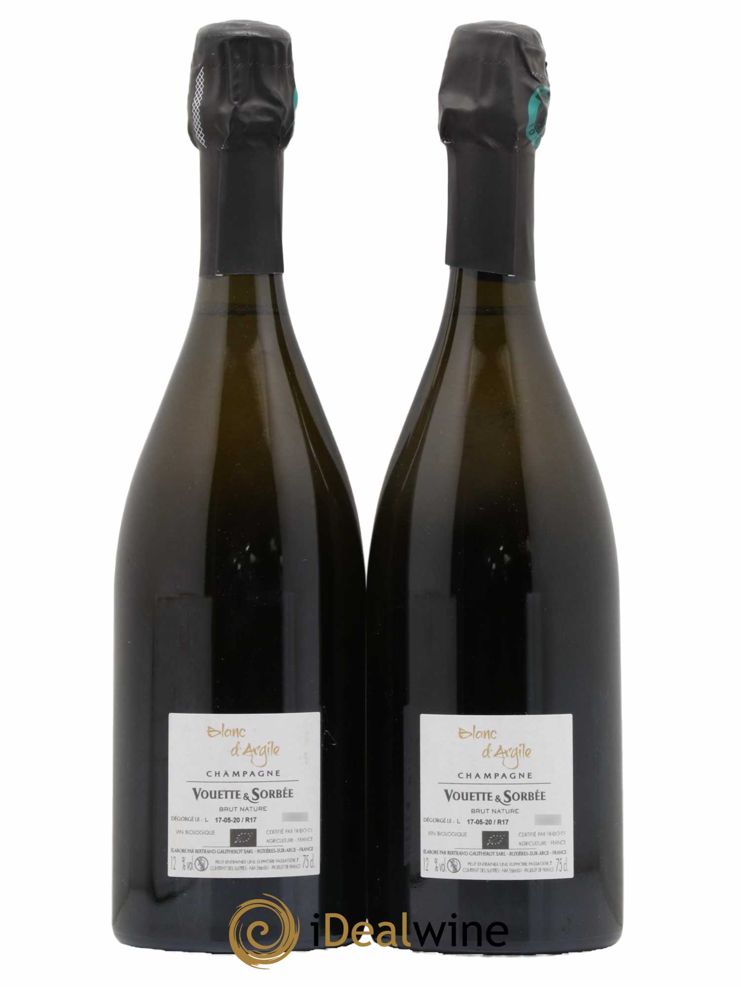Blanc d'Argile Vouette et Sorbée Brut Nature - Lot de 2 bouteilles - 1