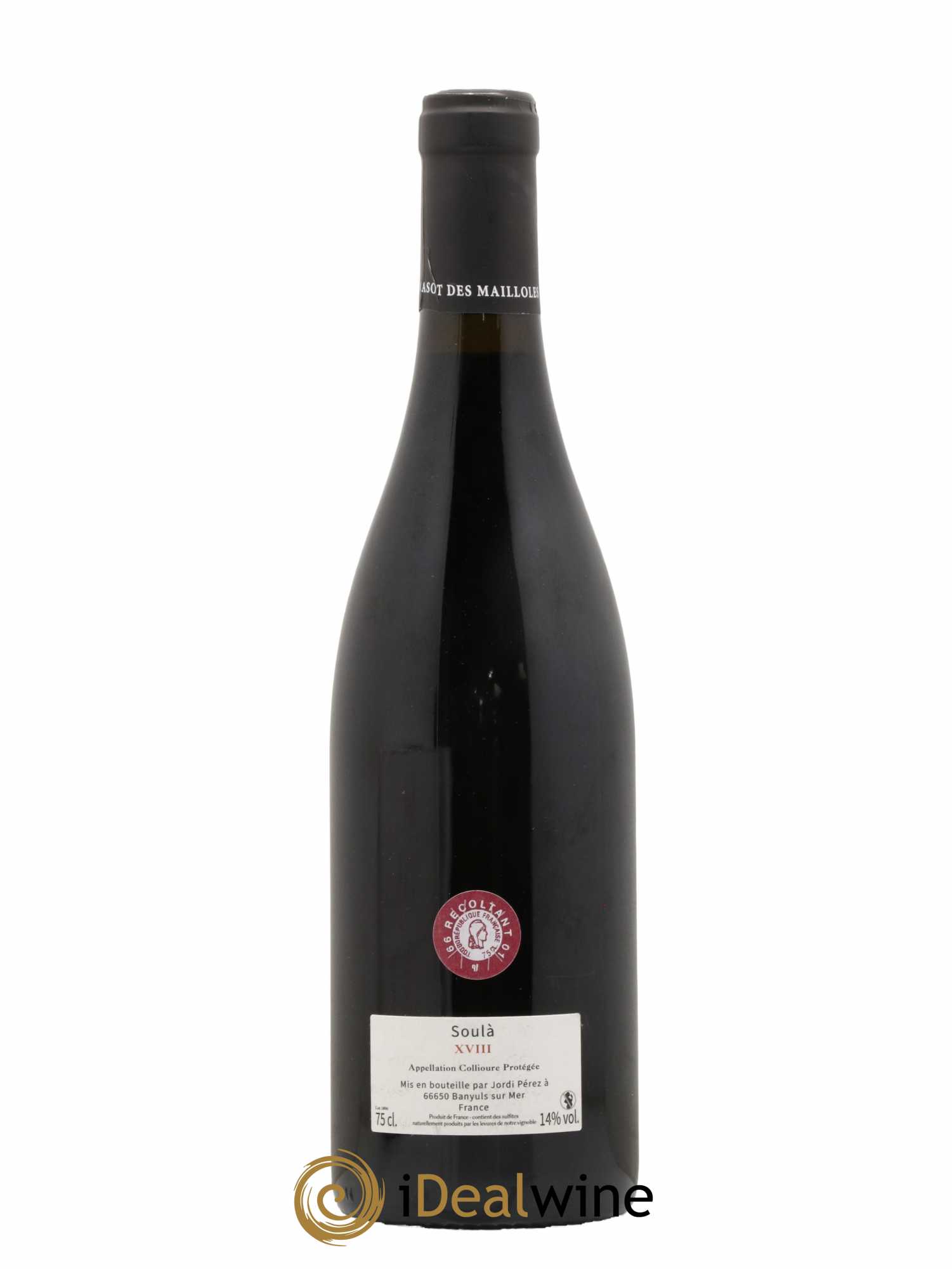 Collioure Soula Le Casot des Mailloles  2018 - Lot de 1 bouteille - 1