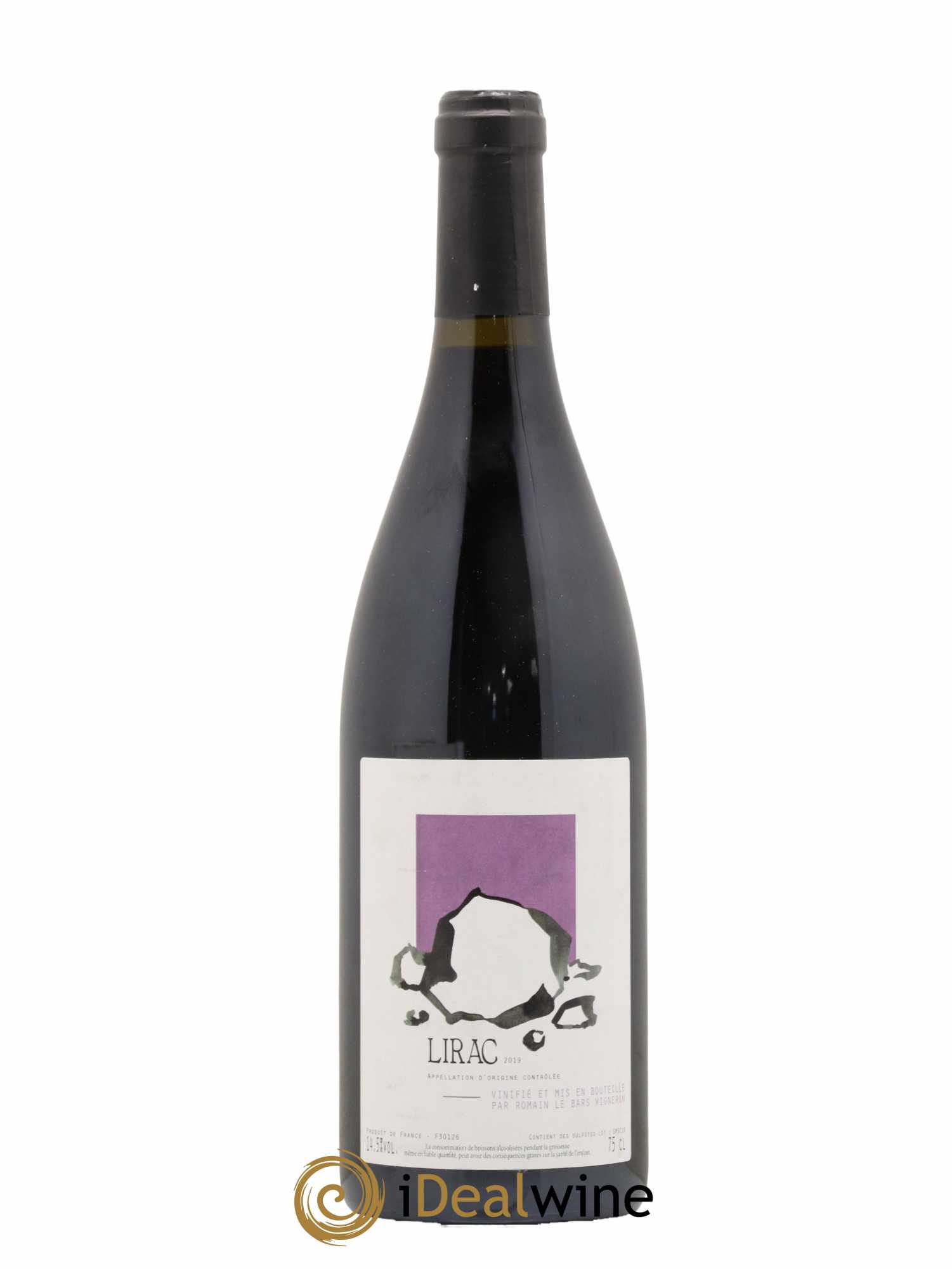 Lirac Romain Le Bars 2019 - Lot de 1 bouteille - 0