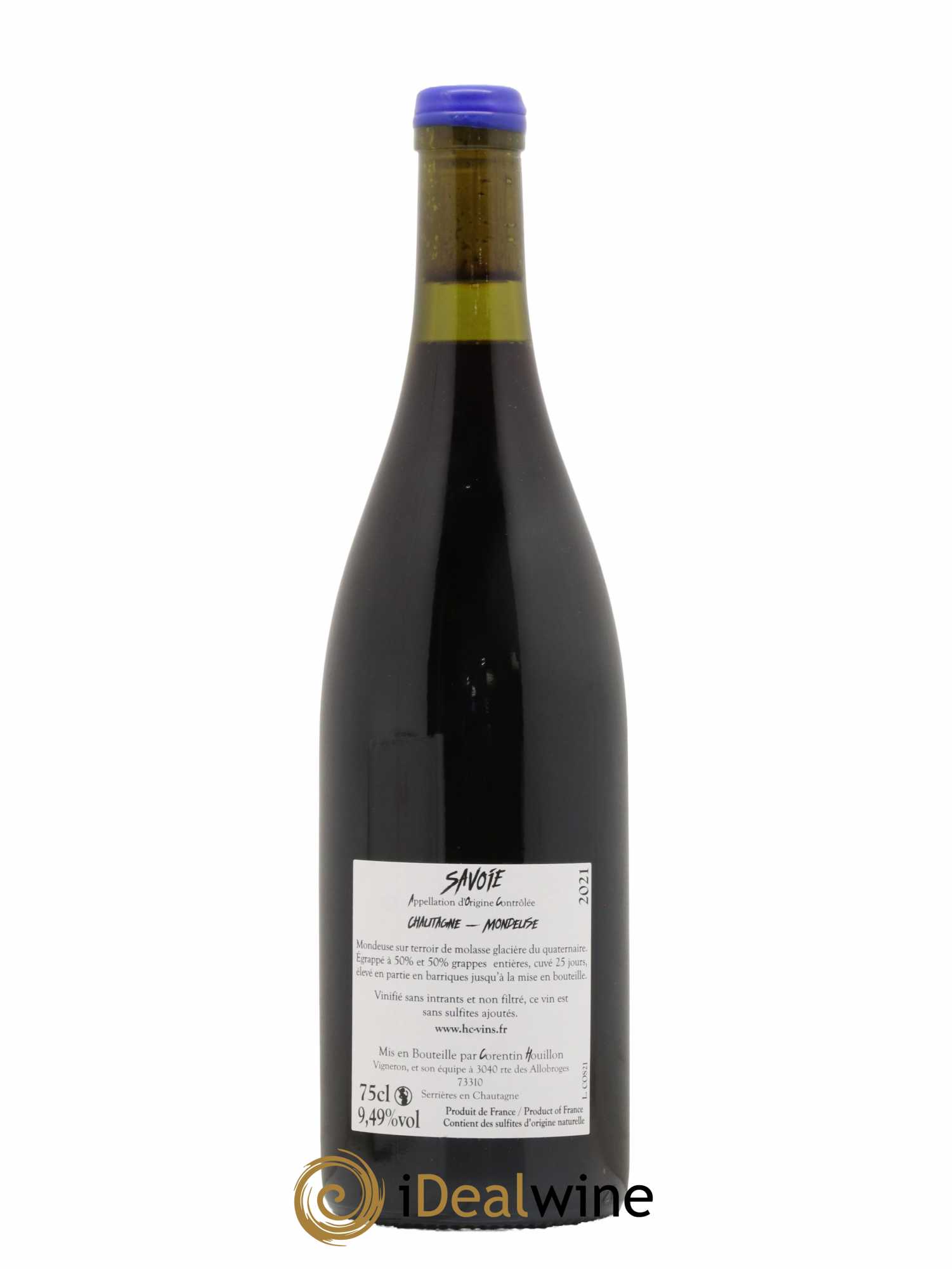 Vin de Savoie Corentin Houillon Cosmos 2021 - Lot de 1 bouteille - 1