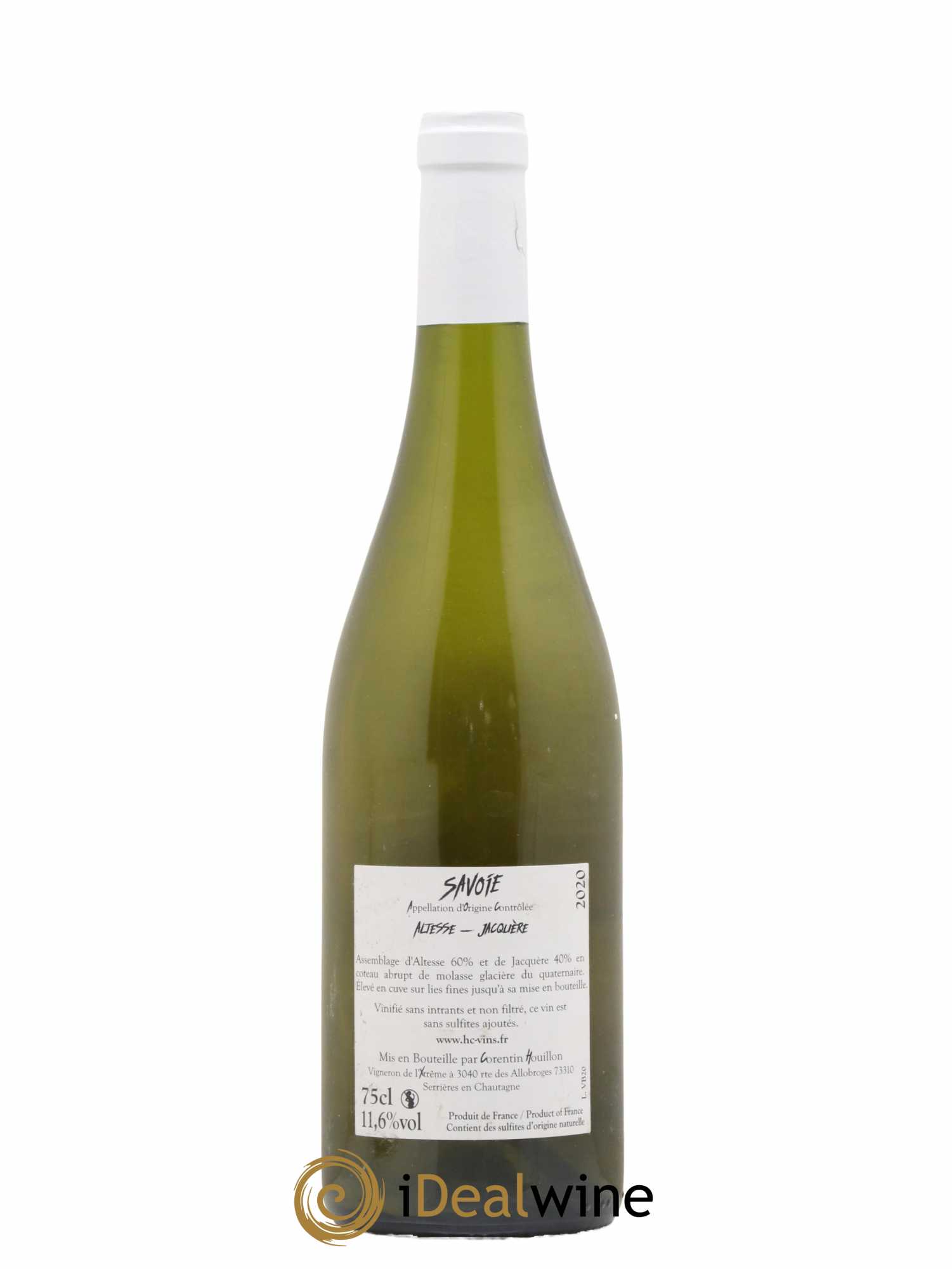 Vin de Savoie Corentin Houillon Véronnet 2020 - Lot de 1 bouteille - 1