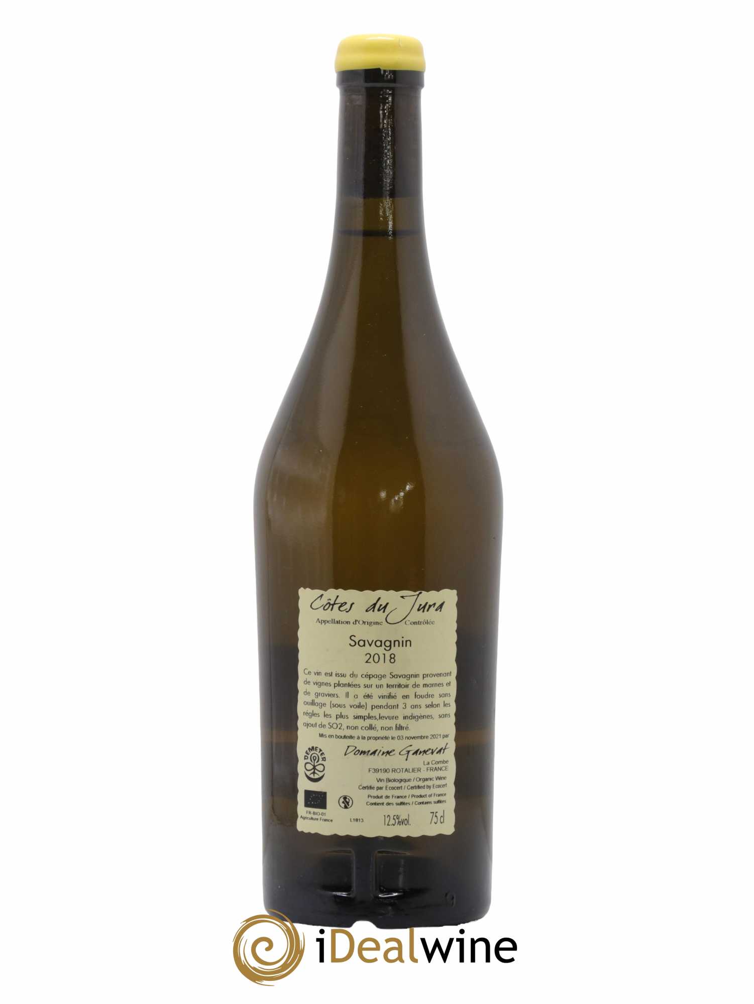 Côtes du Jura Les Grands Teppes Savagnin (sous voile) Jean-François Ganevat (Domaine) 2018 - Lot de 1 bouteille - 1