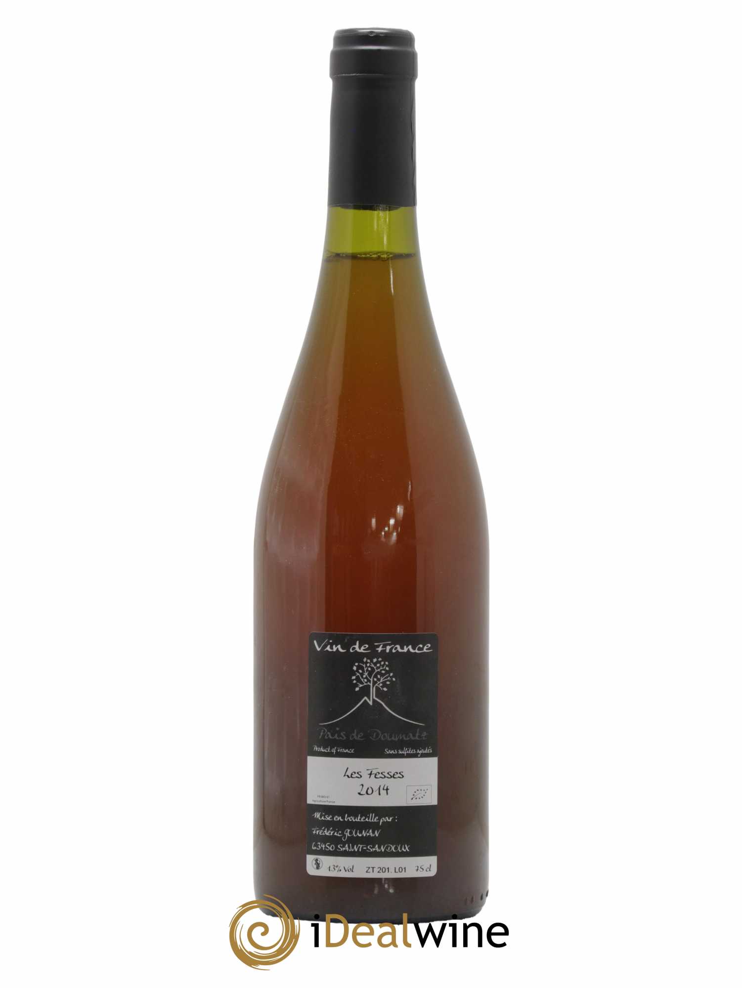 Vin de France Les Fesses Vignoble de l'Arbre Blanc 2014 - Lot de 1 bouteille - 1