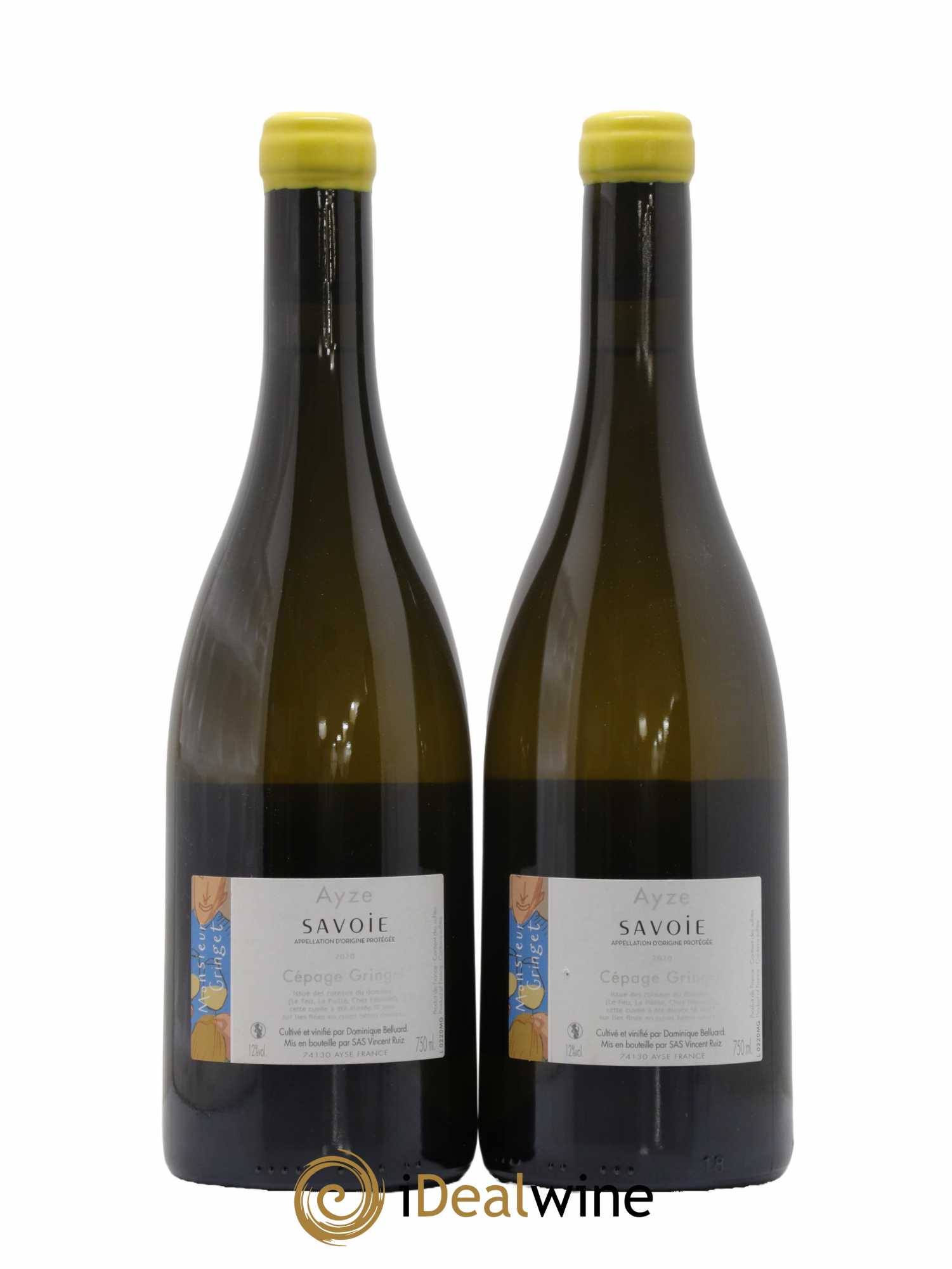 Vin de Savoie Mr Gringet Belluard 2020 - Lot de 2 bouteilles - 1