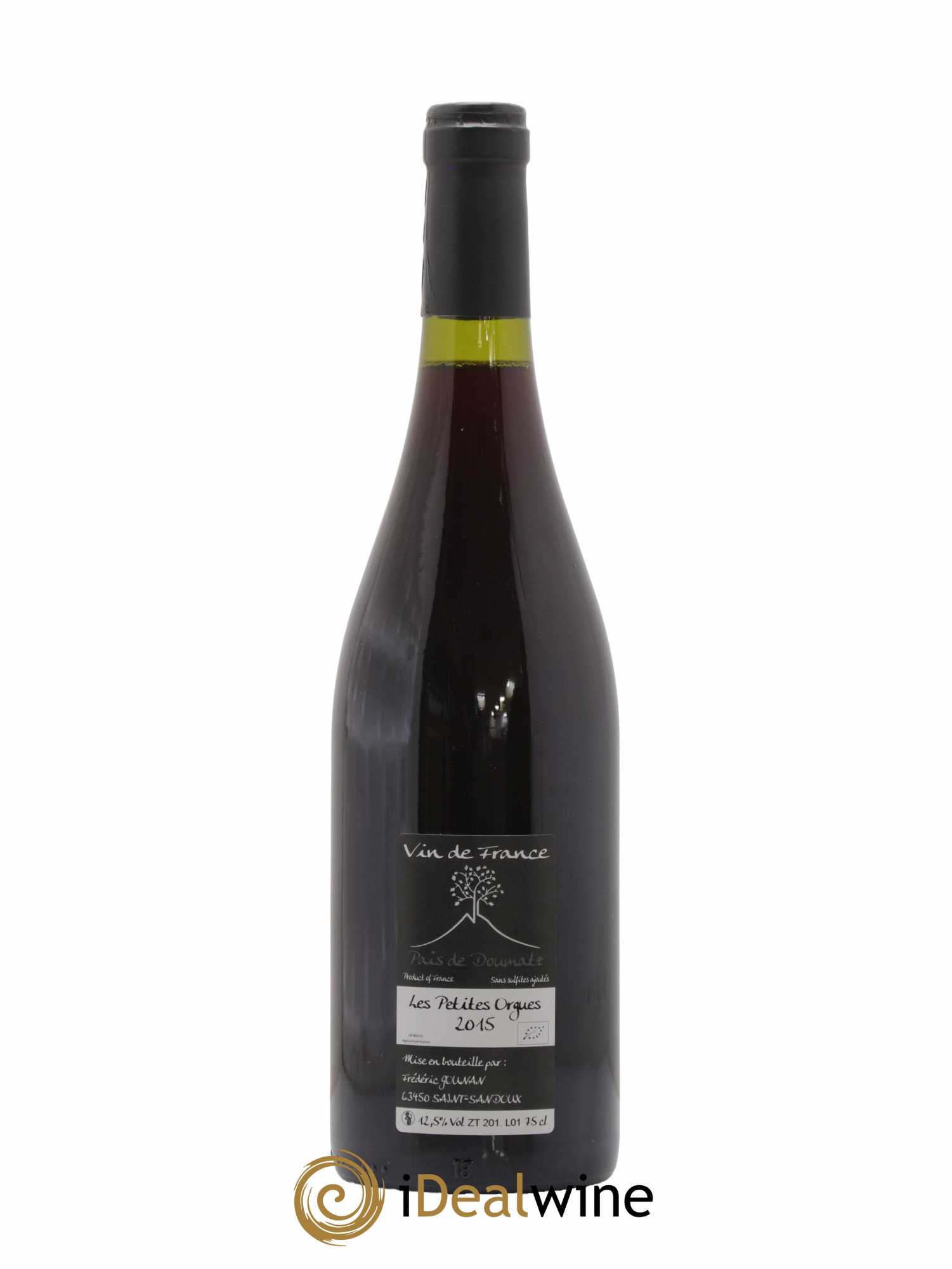 Vin de France Les Petites Orgues Vignoble de l'Arbre Blanc 2015 - Lot de 1 bouteille - 1