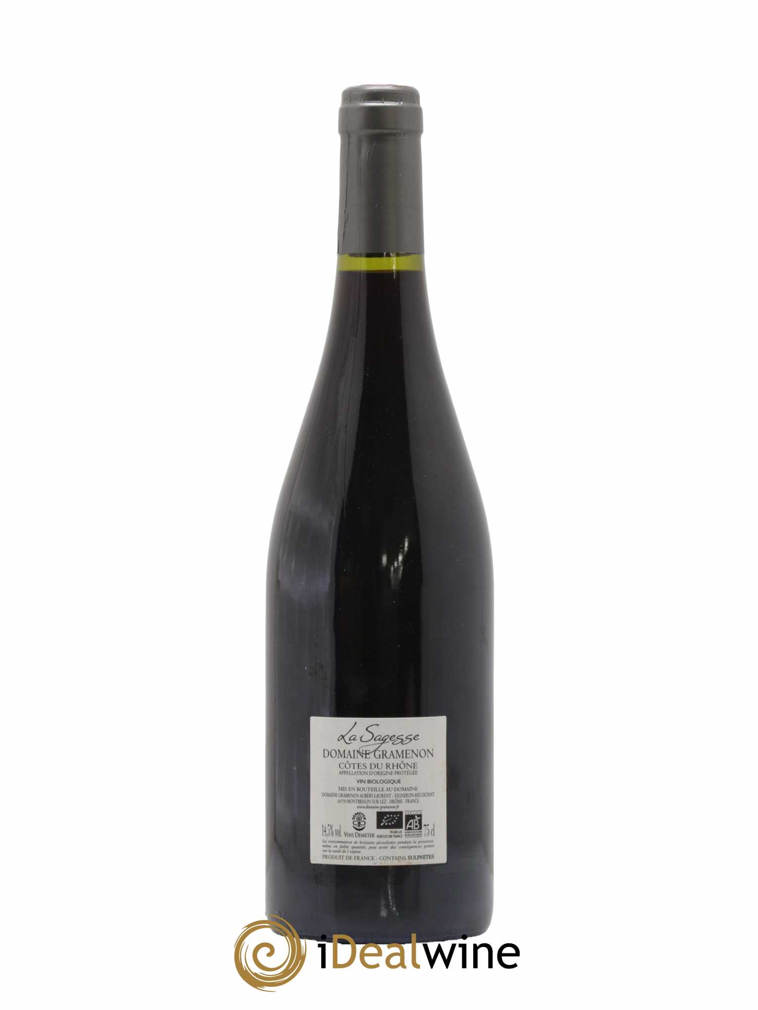 Côtes-du-Rhône La Sagesse Gramenon (Domaine) 2020 - Lot de 1 bouteille - 1