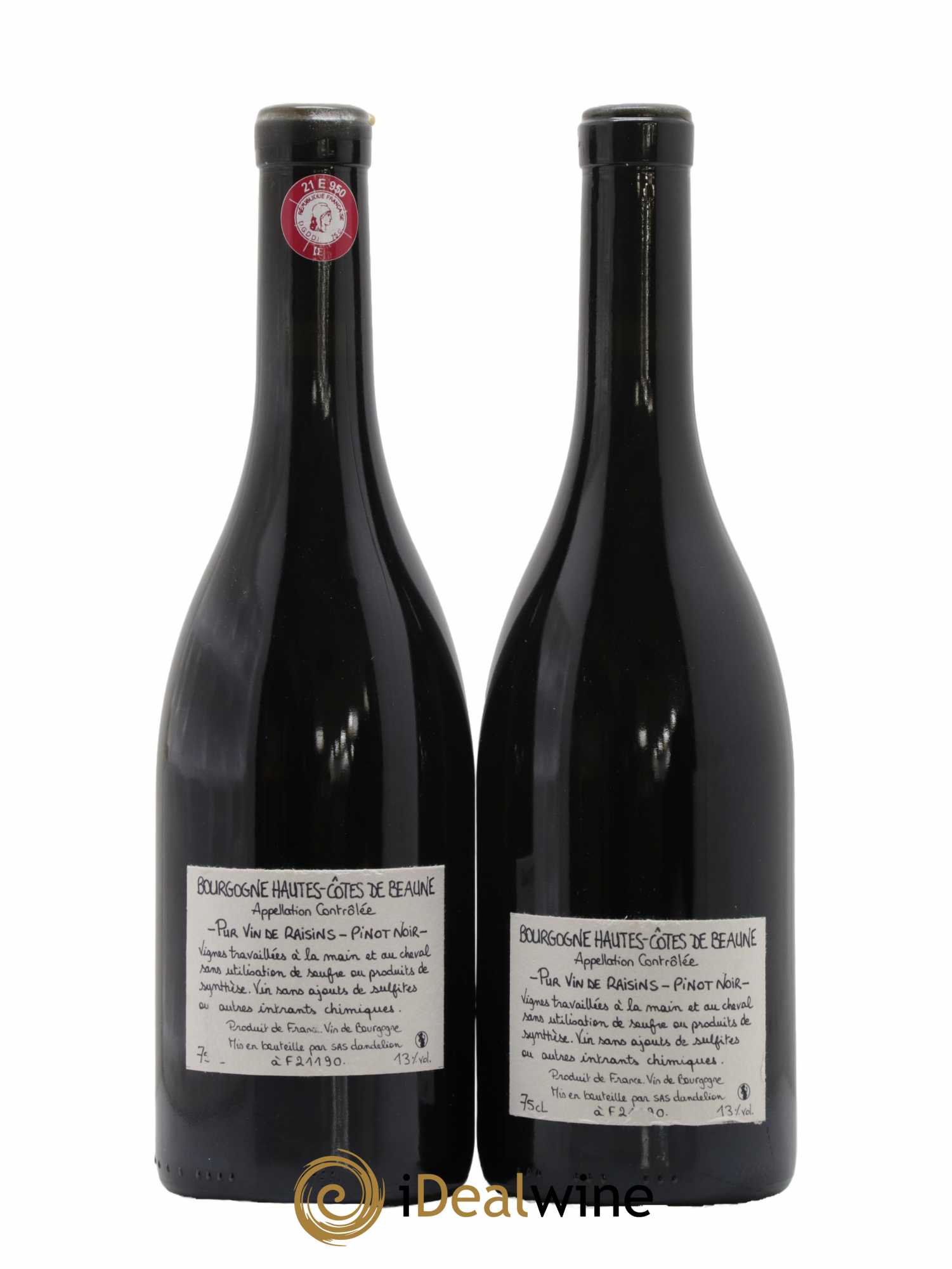 Hautes-Côtes de Beaune Nature Dandelion (Domaine) 2020 - Lot de 2 bouteilles - 1