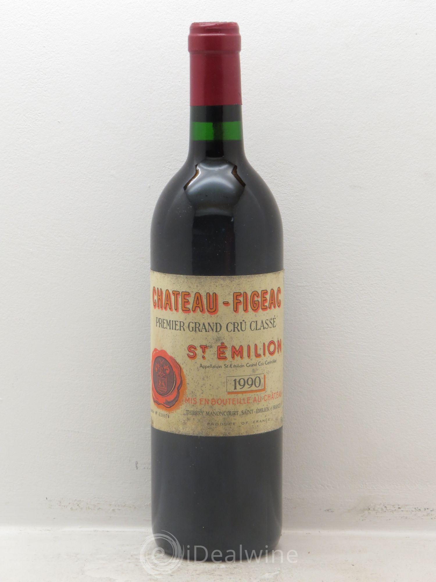 Château Figeac 1er Grand Cru Classé A 1990 - Lot de 1 bouteille - 0