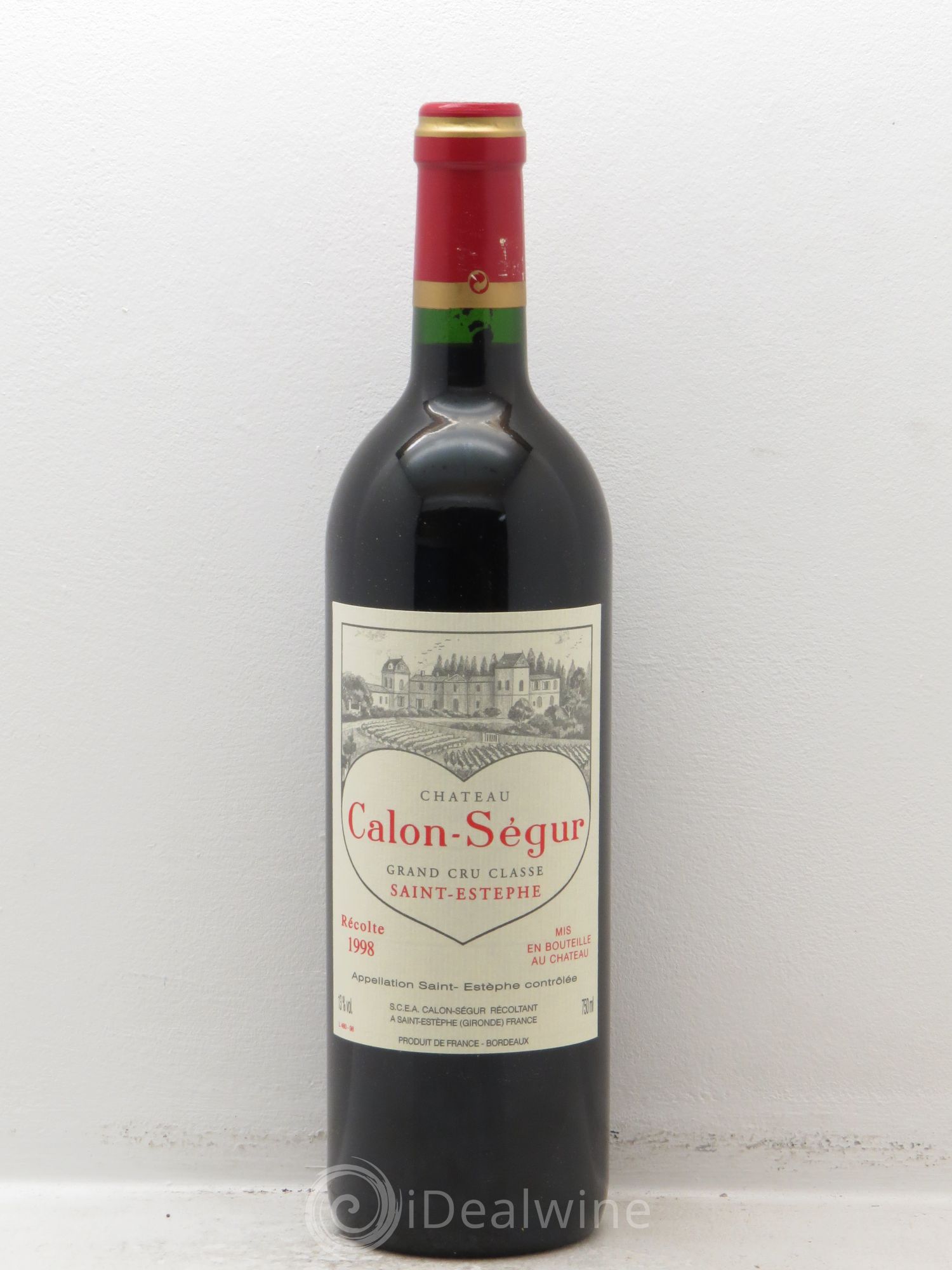 Château Calon Ségur 3ème Grand Cru Classé 1998 - Lot de 12 bouteilles - 0