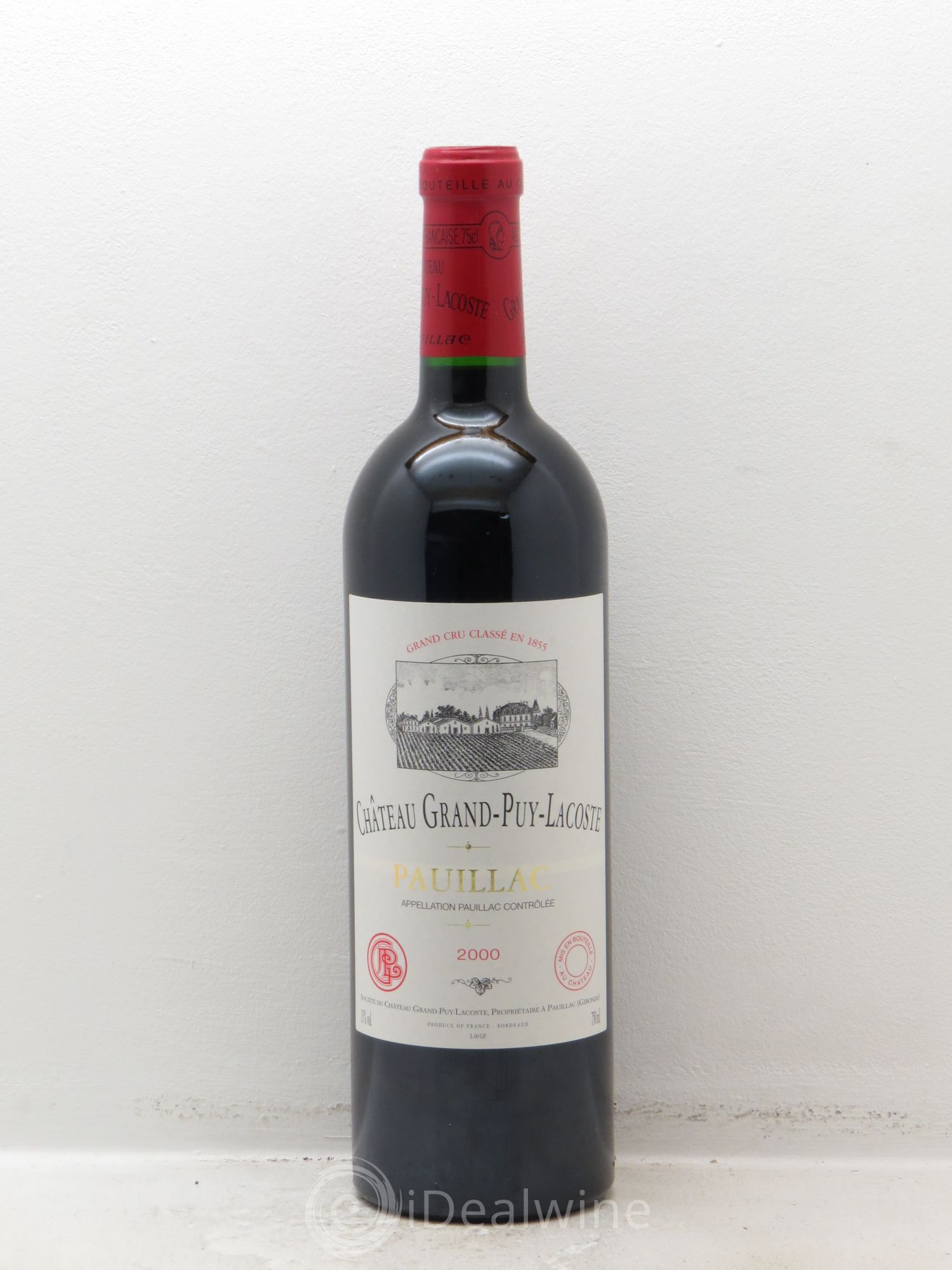 Château Grand Puy Lacoste 5ème Grand Cru Classé 2000 - Lot de 12 bouteilles - 0