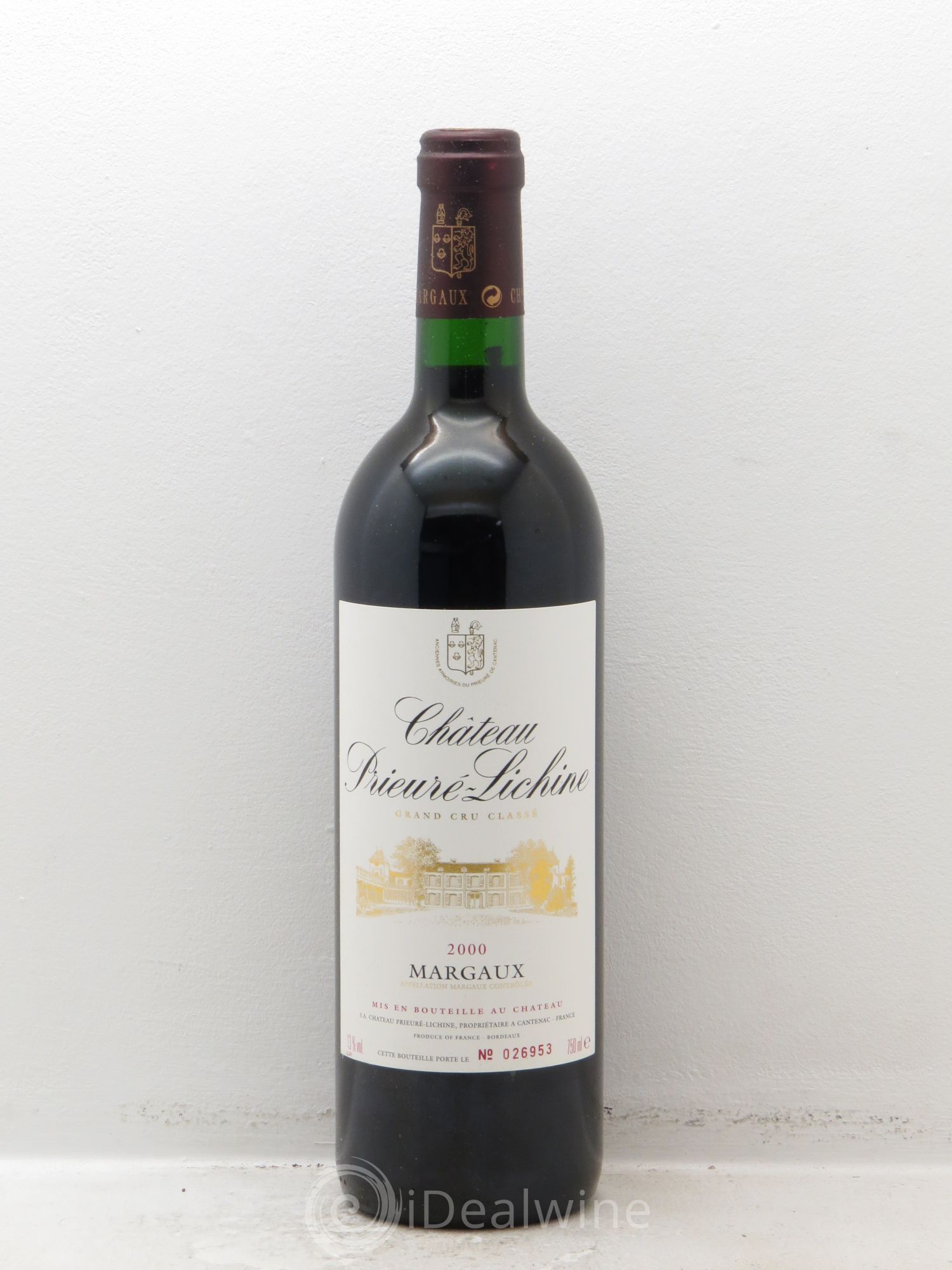 Château Prieuré Lichine 4ème Grand Cru Classé 2000 - Lot de 12 bouteilles - 0