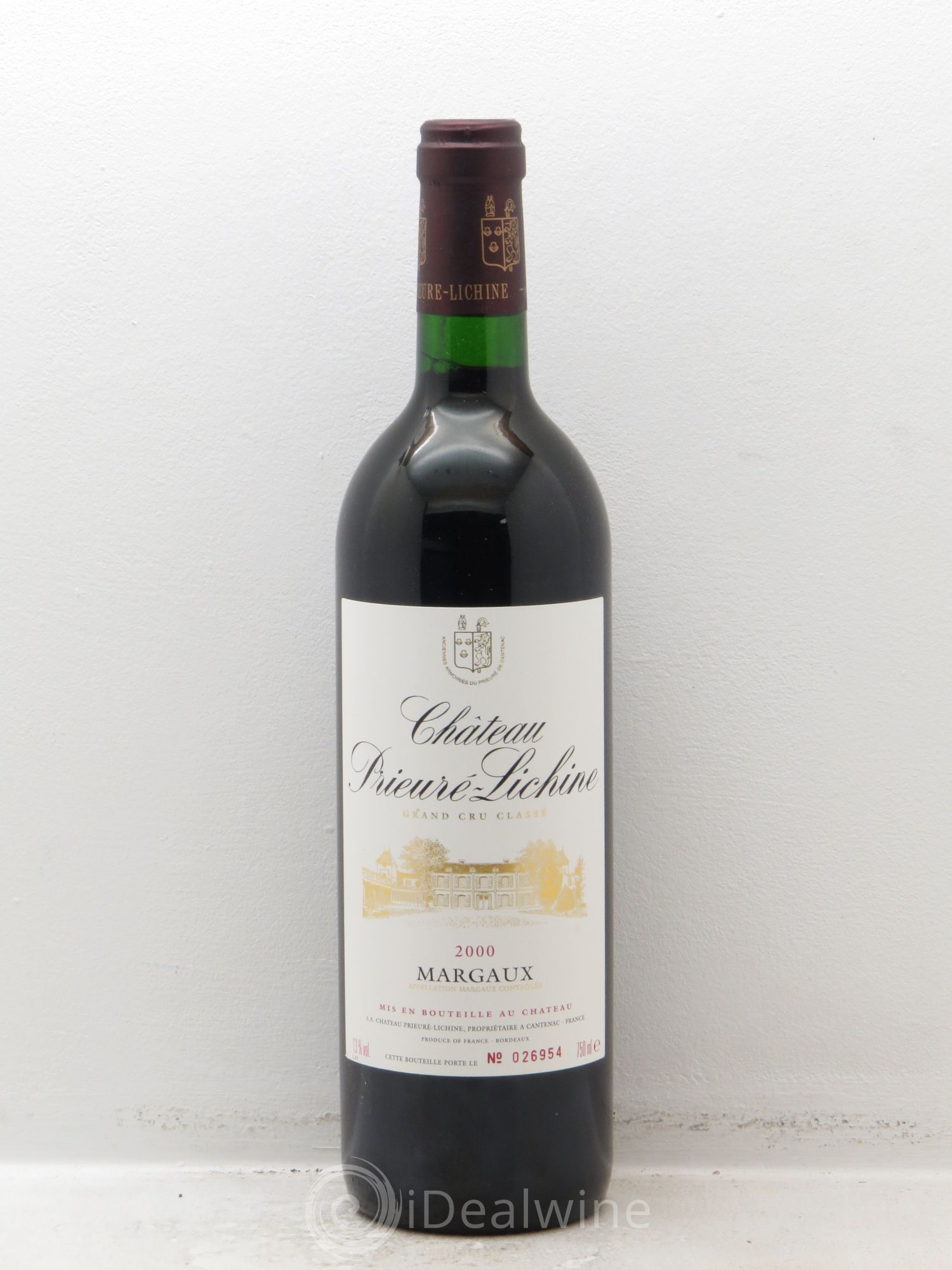 Château Prieuré Lichine 4ème Grand Cru Classé 2000 - Lot de 12 bouteilles - 0