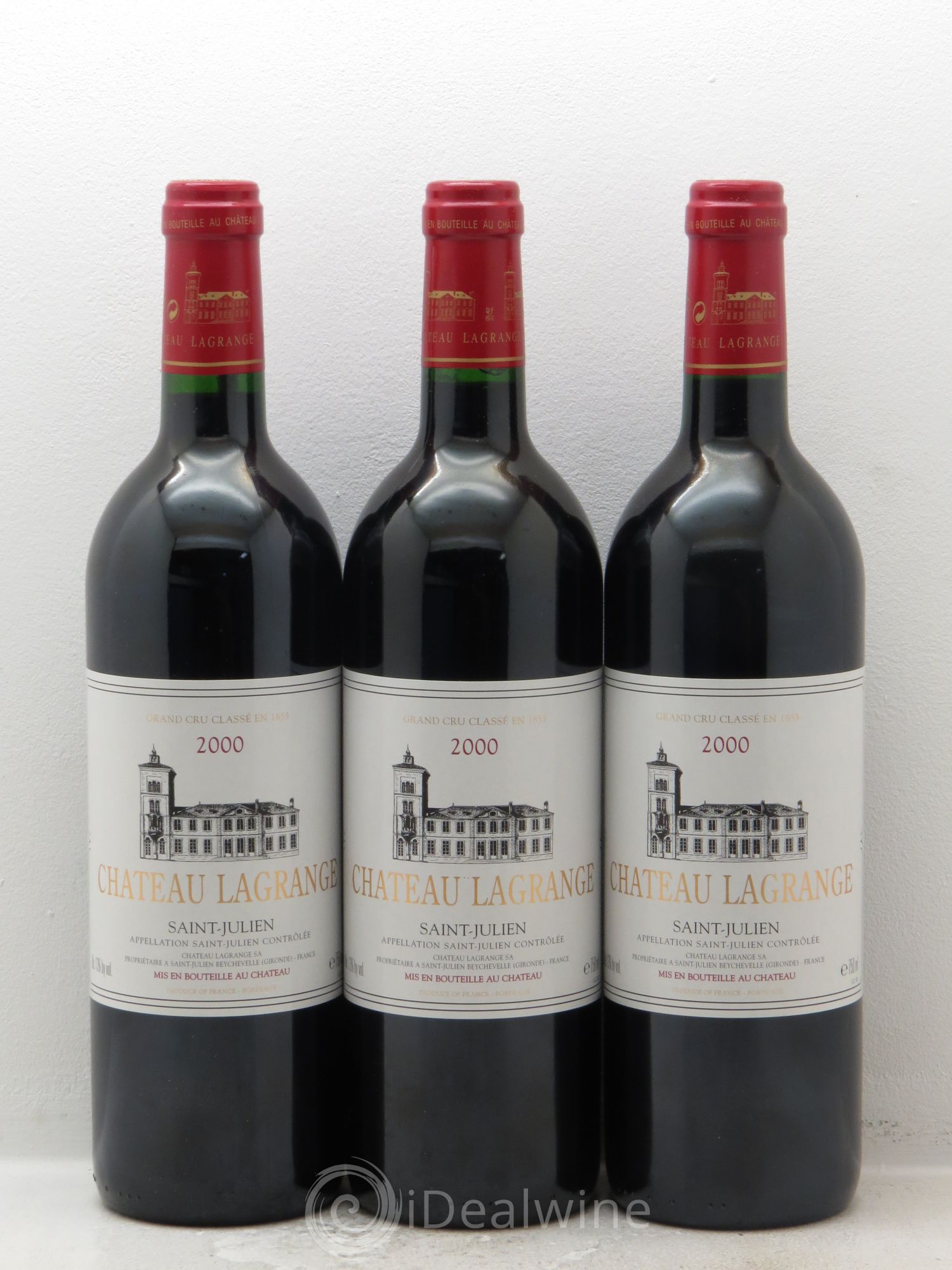 Château Lagrange 3ème Grand Cru Classé 2000 - Lot de 3 bouteilles - 0