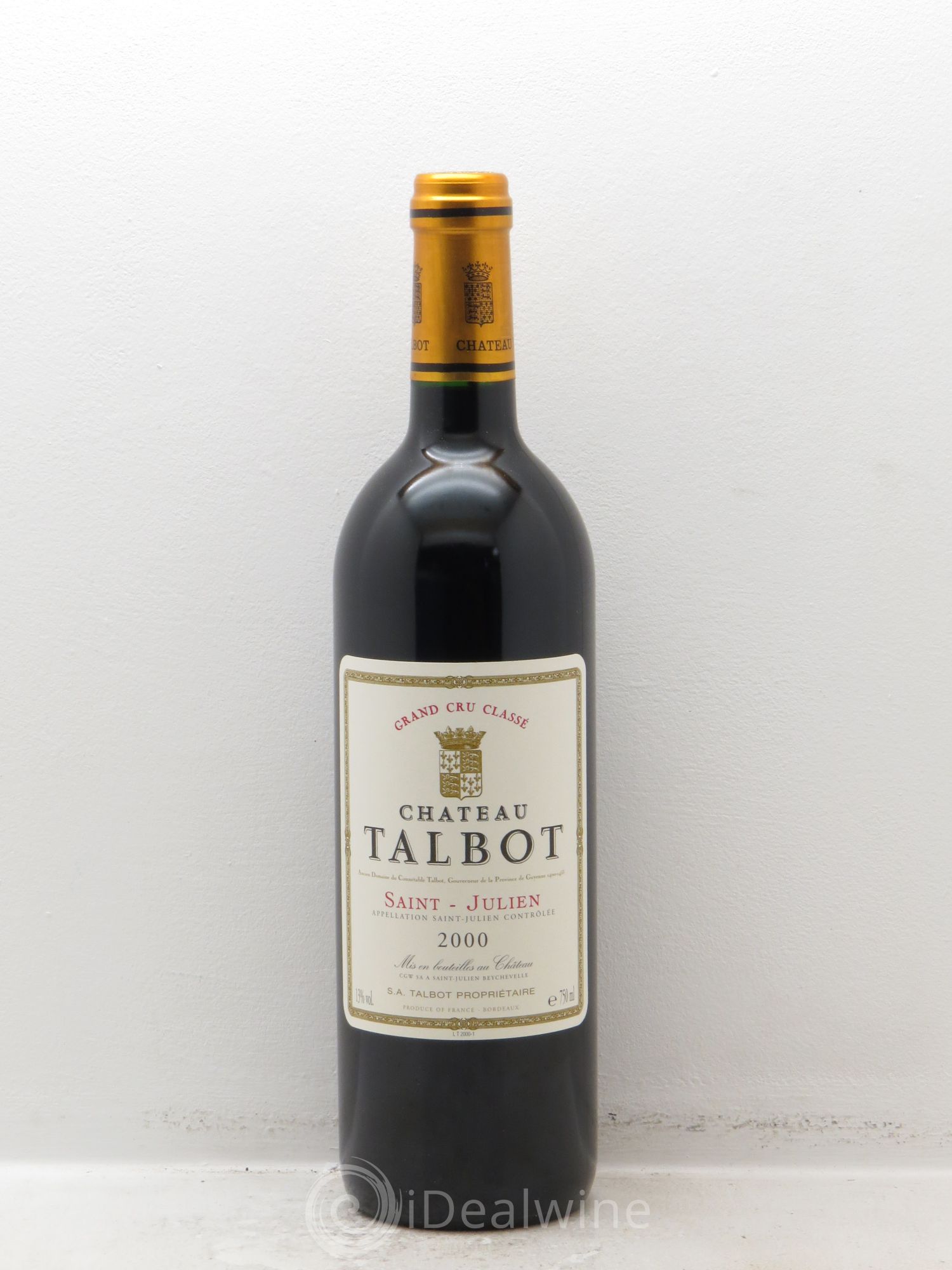 Château Talbot 4ème Grand Cru Classé 2000 - Lot de 12 bouteilles - 0