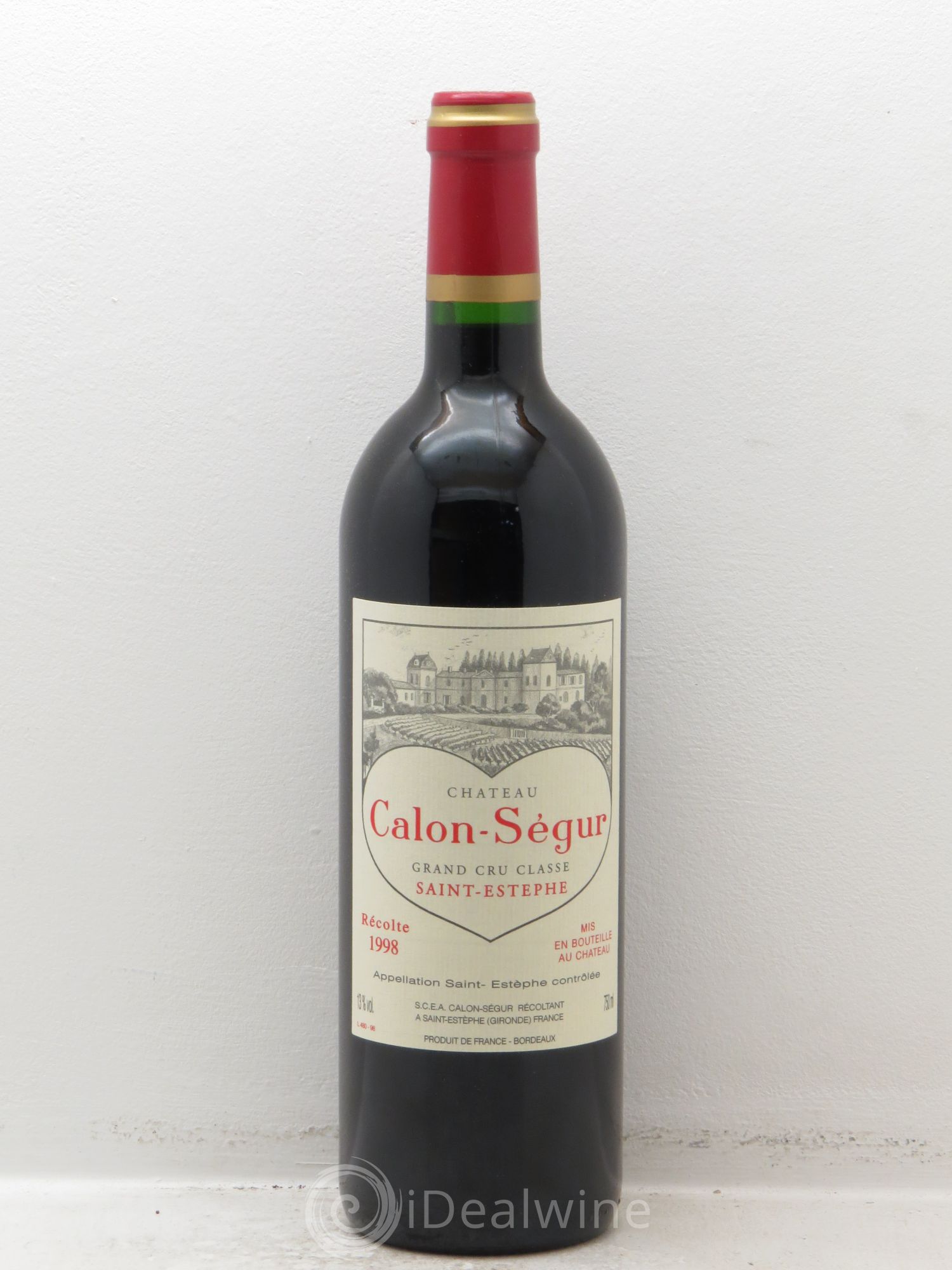 Château Calon Ségur 3ème Grand Cru Classé 1998 - Lot de 12 bouteilles - 0