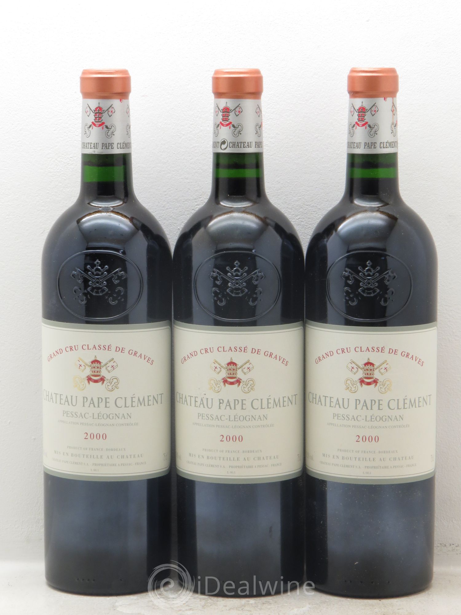 Château Pape Clément Cru Classé de Graves 2000 - Lot de 12 bouteilles - 1