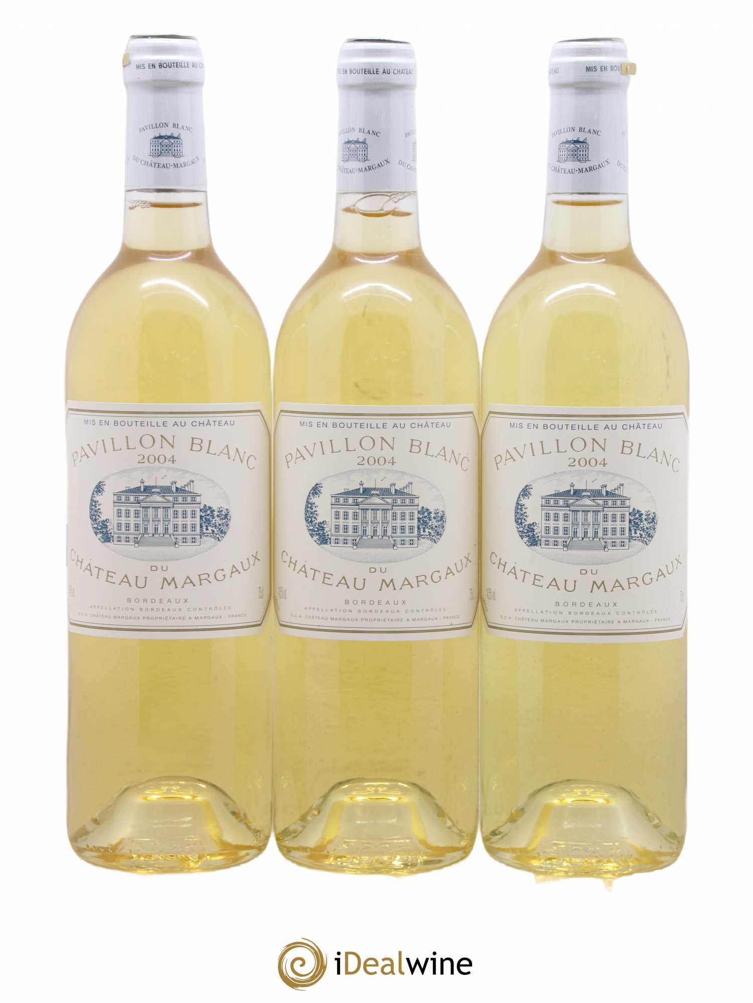 Pavillon Blanc du Château Margaux 2004 - Lot de 3 bouteilles - 0