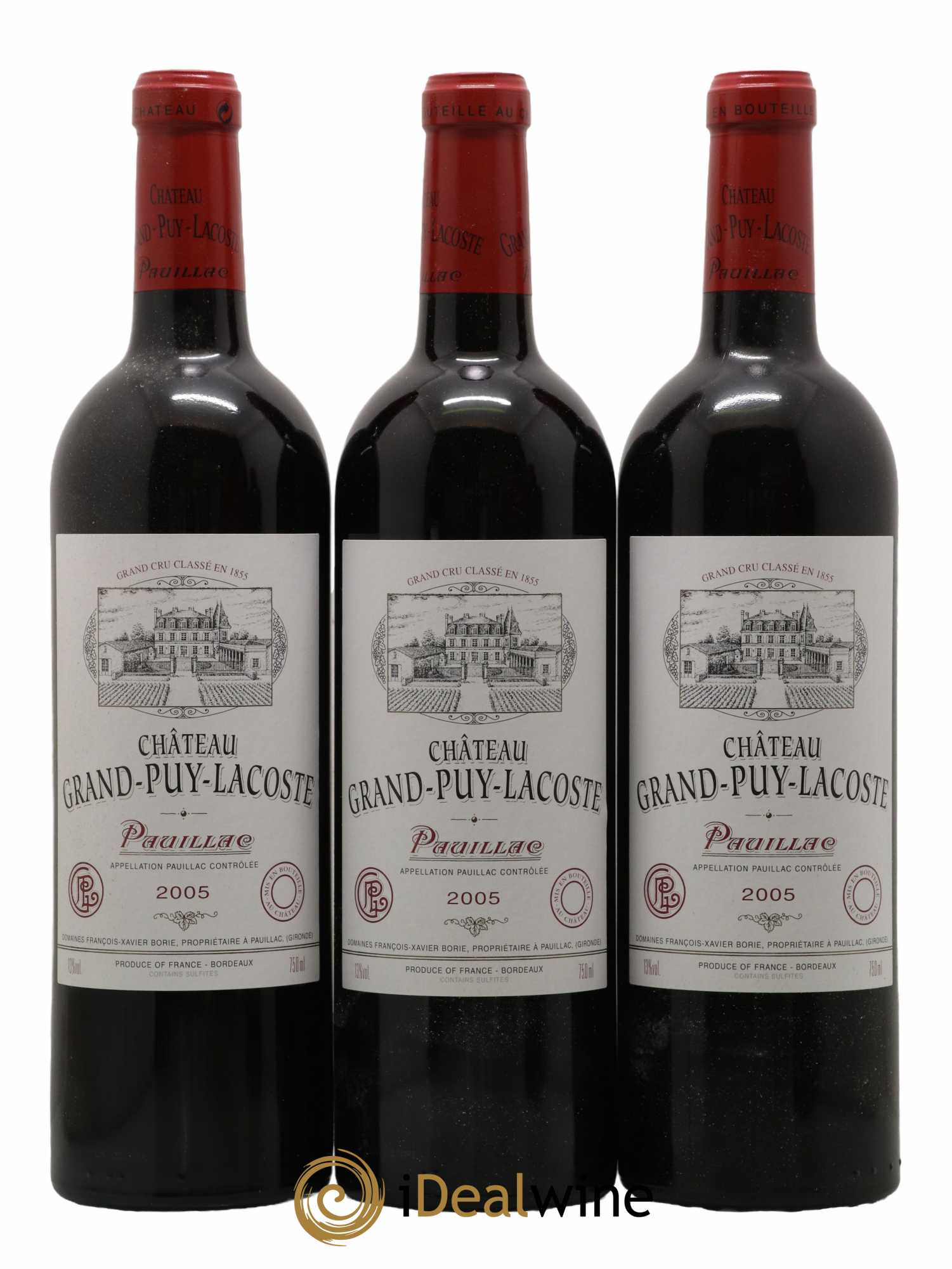 Château Grand Puy Lacoste 5ème Grand Cru Classé 2005 - Lotto di 6 bottiglie - 1