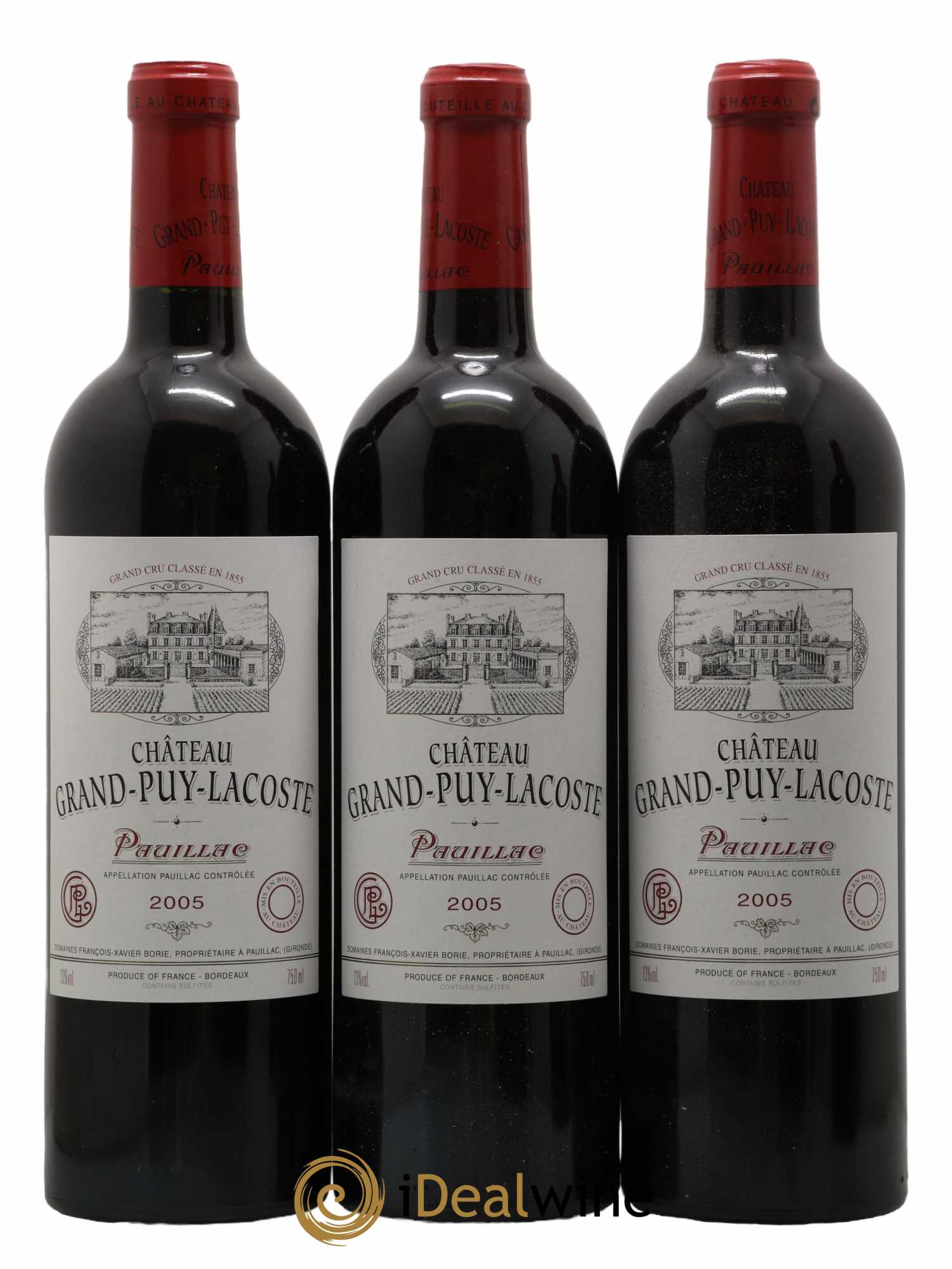 Château Grand Puy Lacoste 5ème Grand Cru Classé 2005 - Lotto di 6 bottiglie - 2
