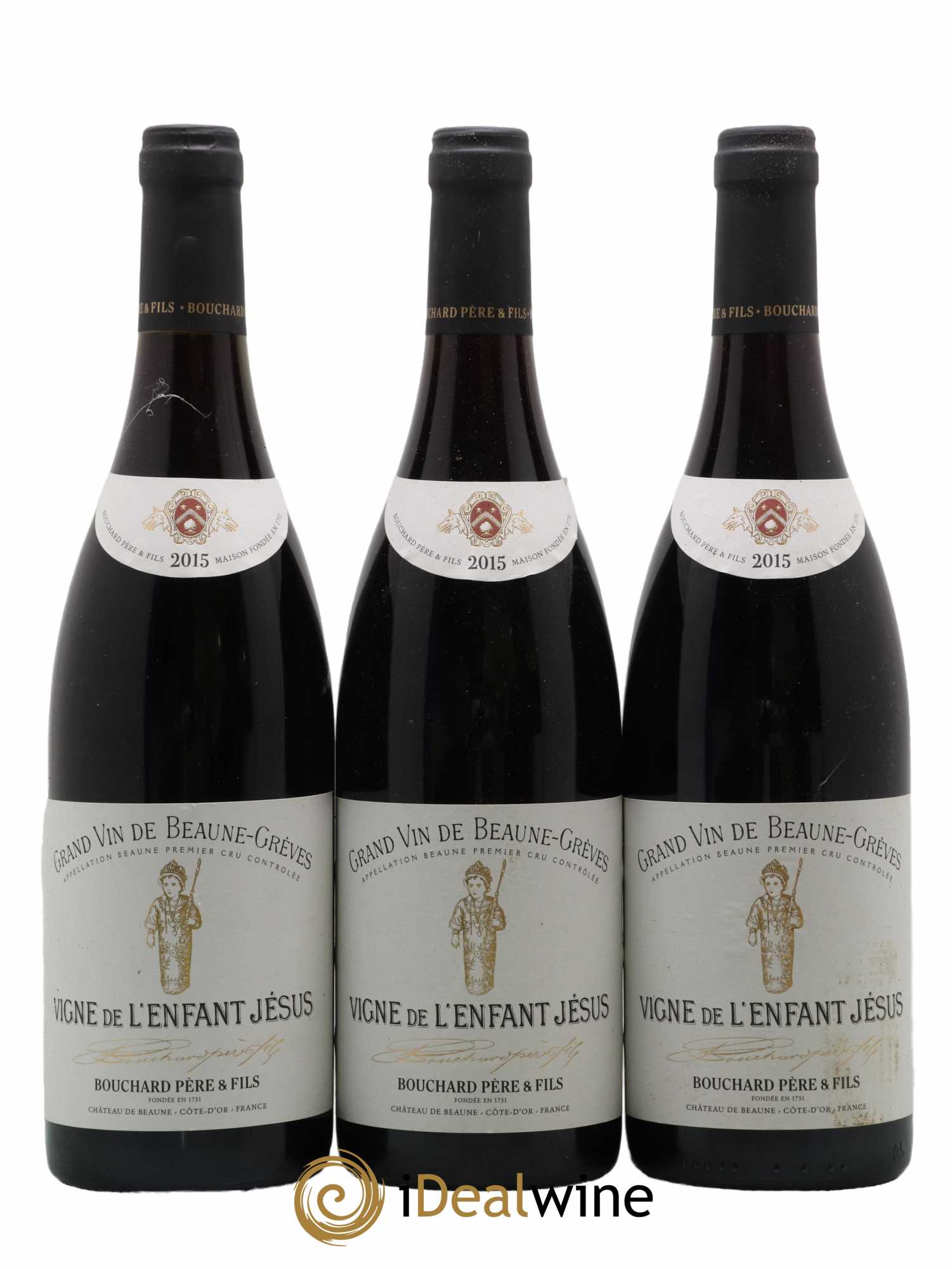Beaune 1er Cru Grèves - Vigne de l'Enfant Jésus Bouchard Père & Fils 2015 - Lot de 3 bouteilles - 0
