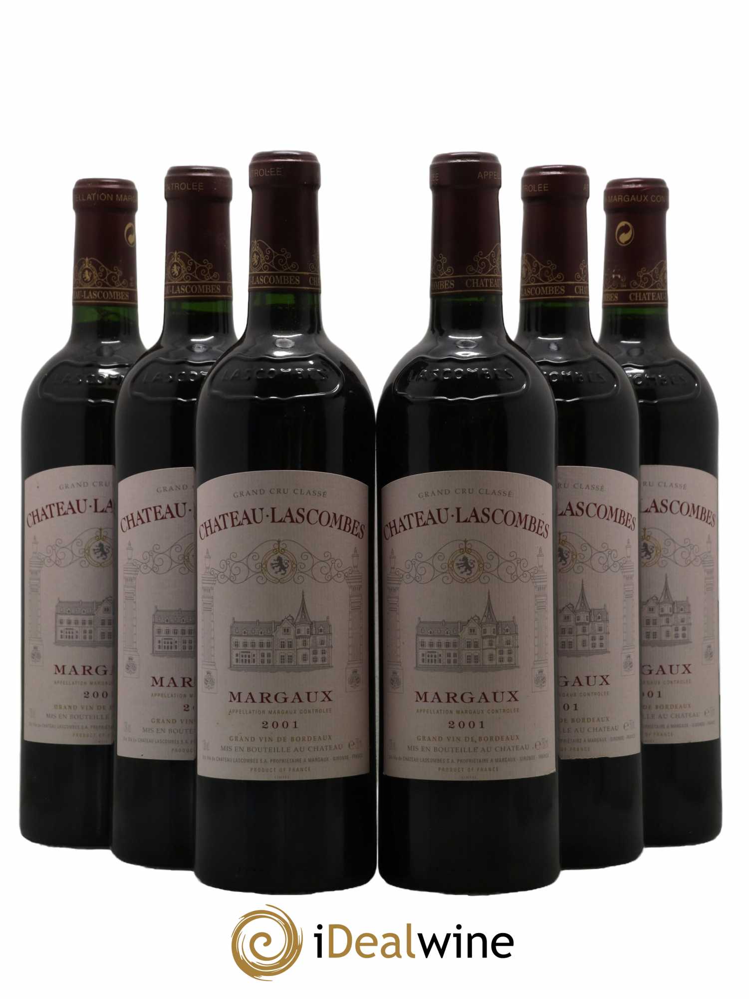 Château Lascombes 2ème Grand Cru Classé 2001 - Lot de 6 bouteilles - 0