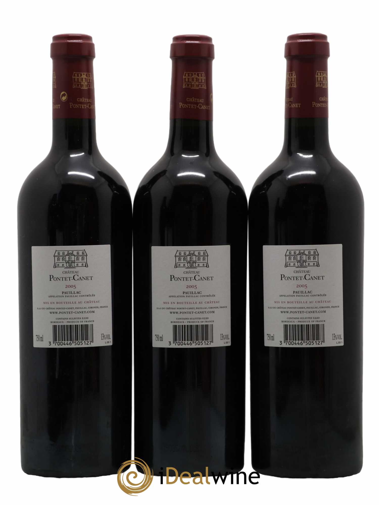 Château Pontet Canet 5ème Grand Cru Classé 2005 - Lot de 6 bouteilles - 2