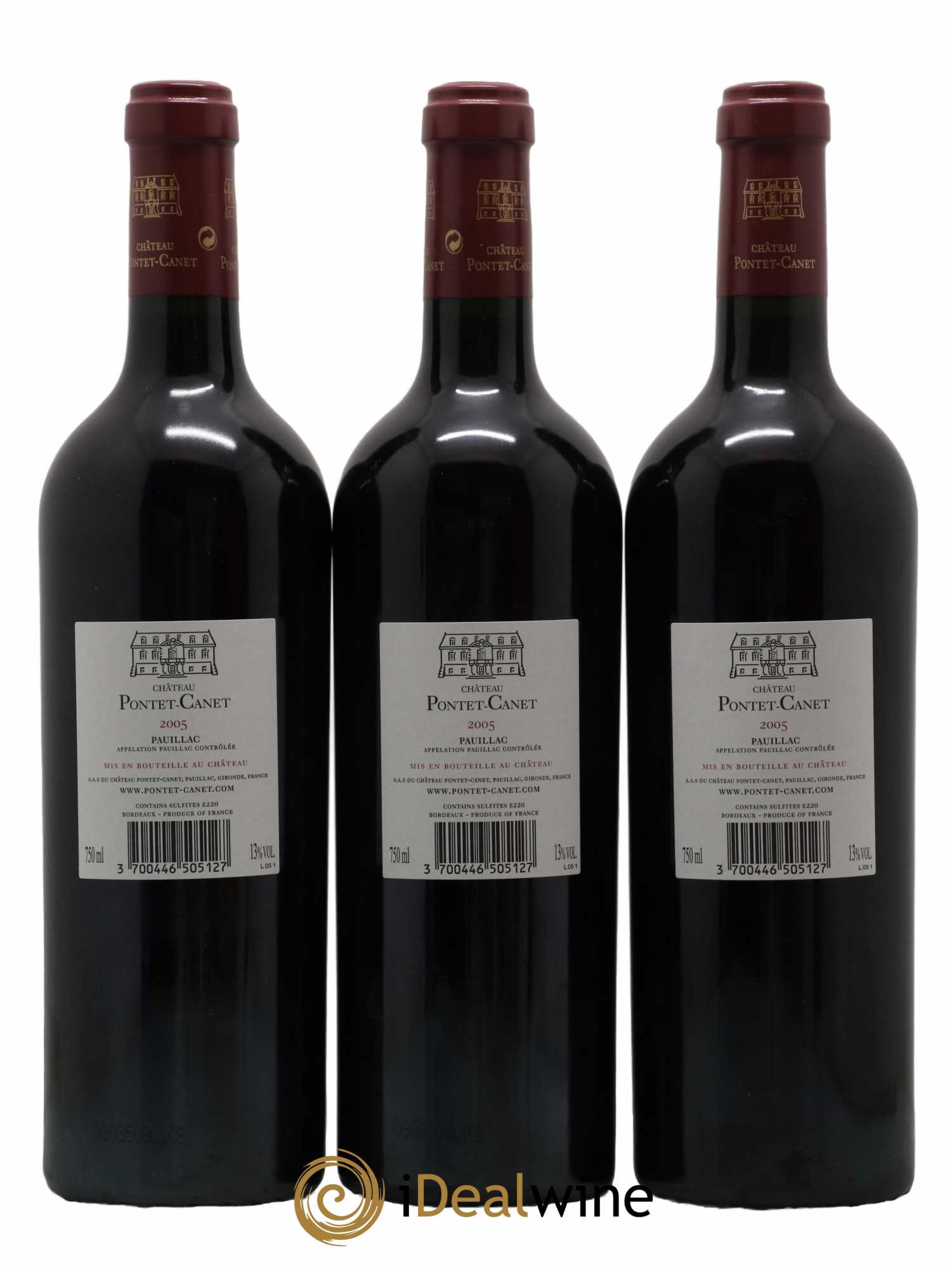 Château Pontet Canet 5ème Grand Cru Classé 2005 - Lot de 6 bouteilles - 4