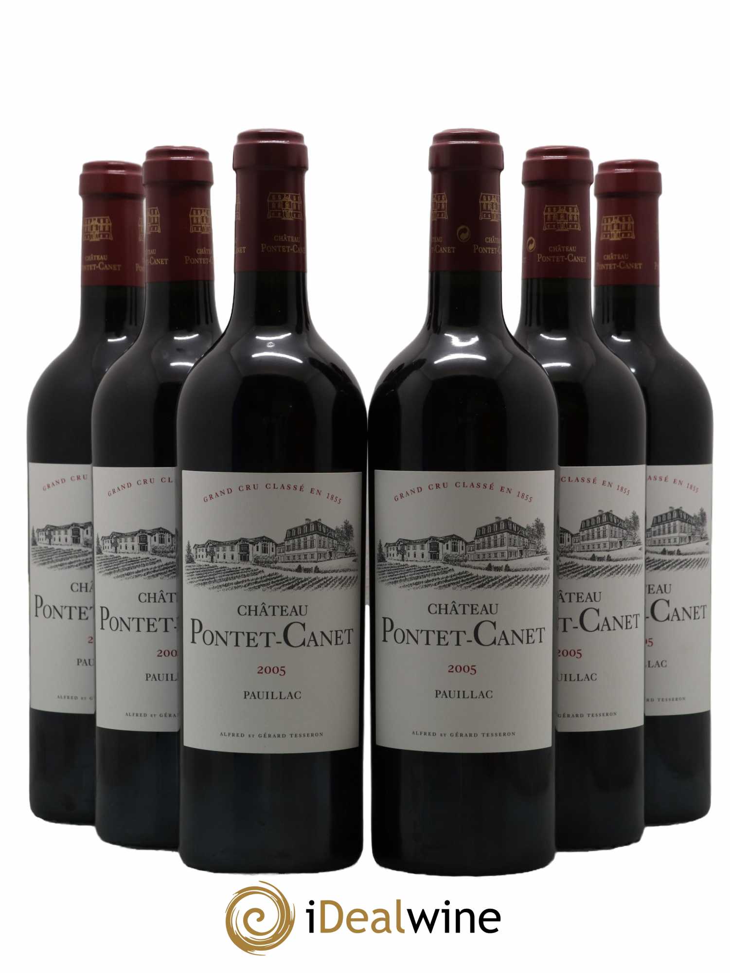 Château Pontet Canet 5ème Grand Cru Classé 2005 - Lot de 6 bouteilles - 0