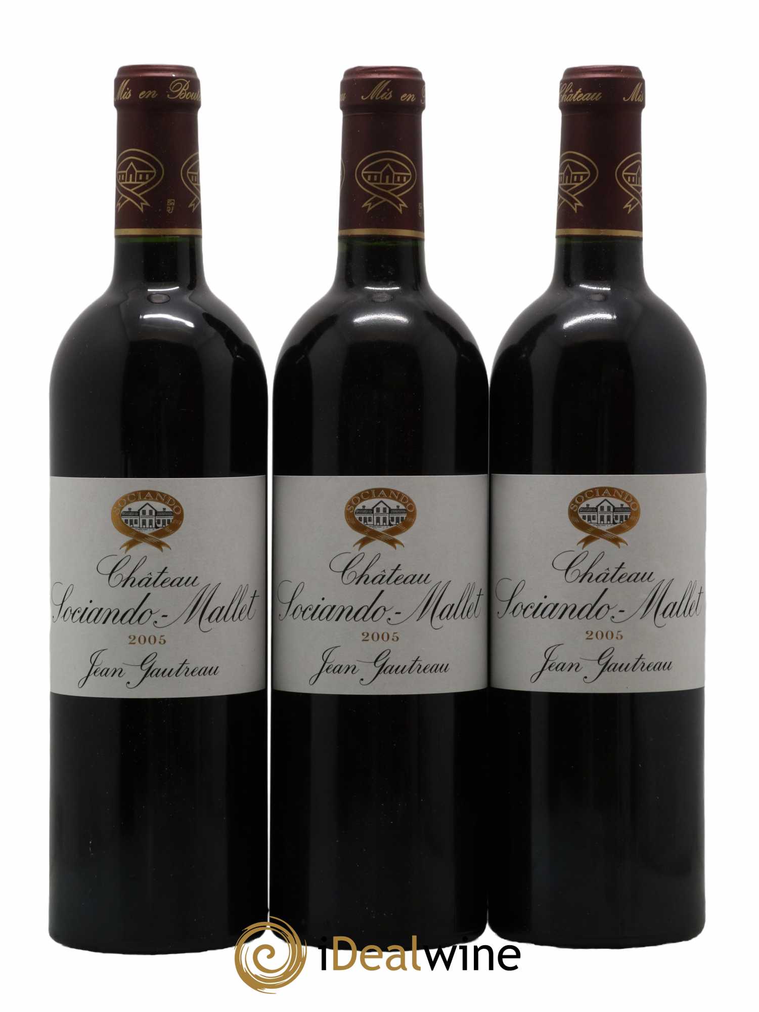 Château Sociando Mallet 2005 - Lot de 12 bouteilles - 1