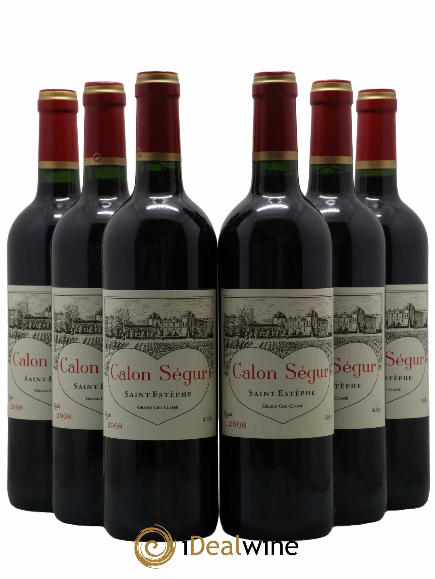 Château Calon Ségur 3ème Grand Cru Classé 2008 - Lot de 6 bouteilles - 0