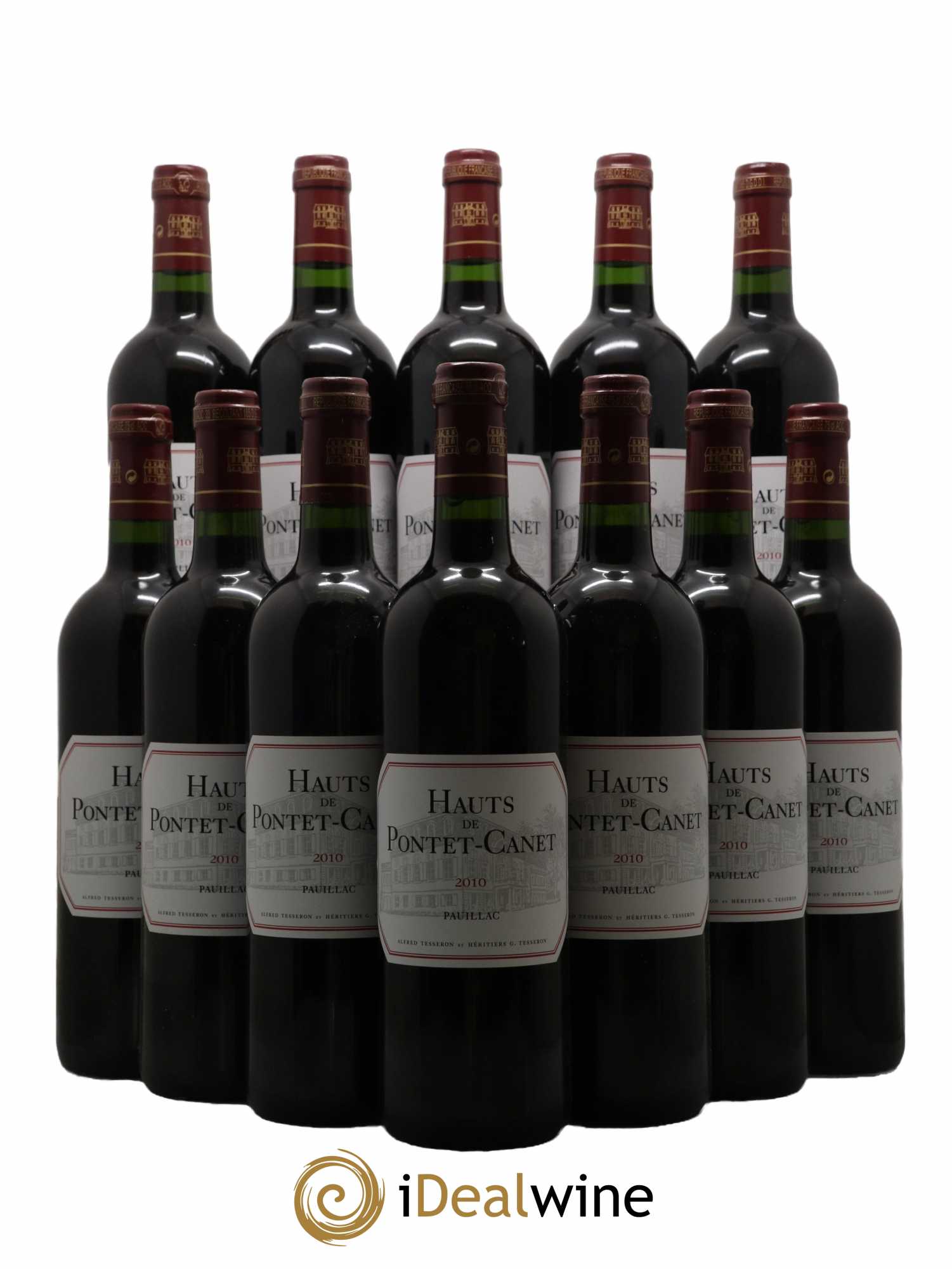 Les Hauts de Pontet-Canet Second Vin 2010 - Lot de 12 bouteilles - 0