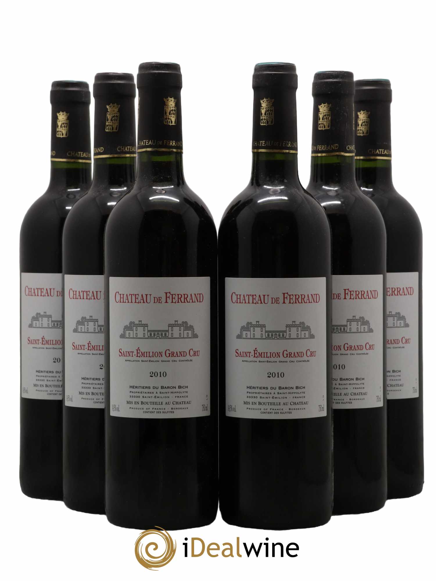 Château de Ferrand Grand Cru Classé 2010 - Lot de 6 bouteilles - 0