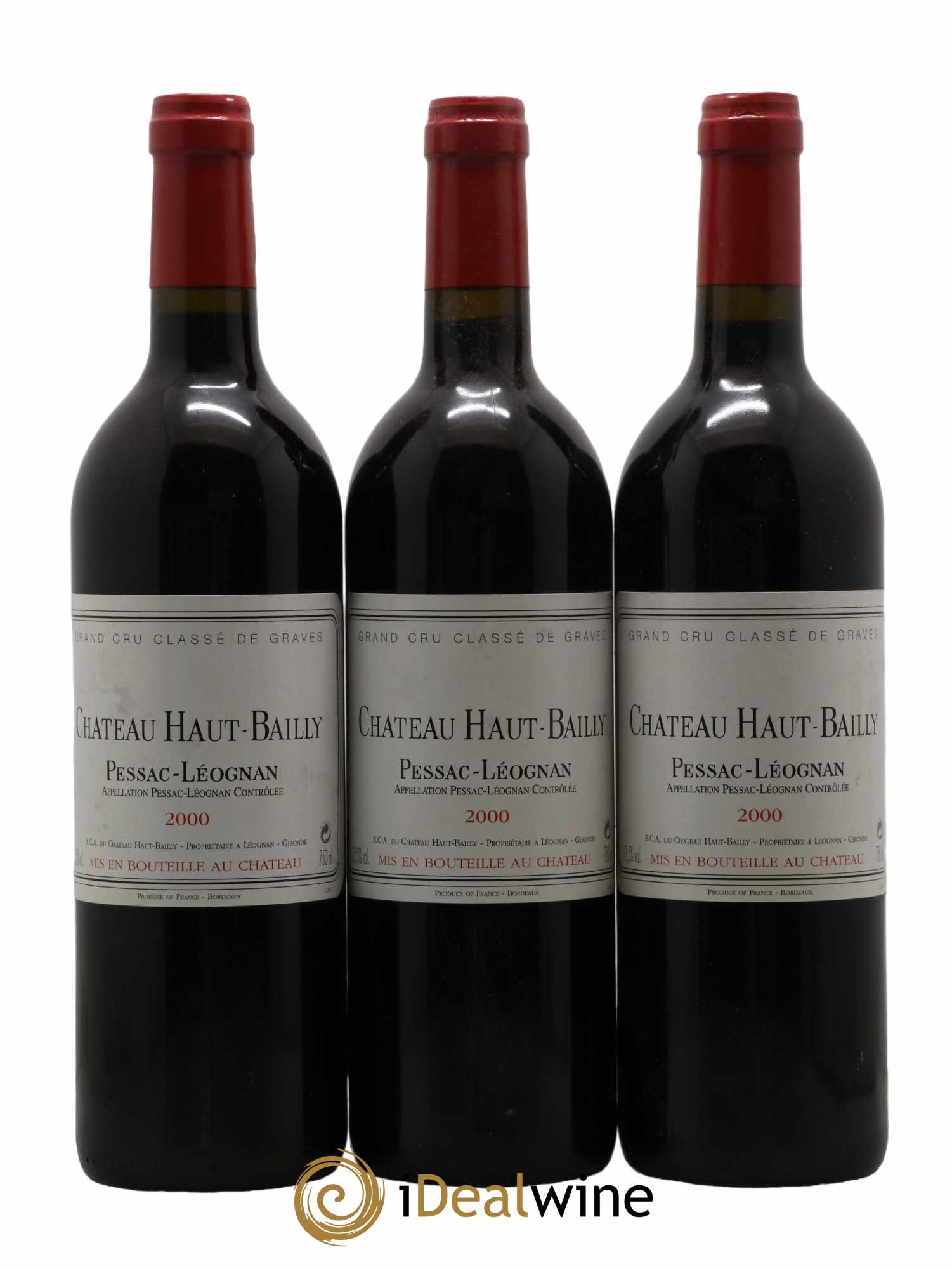 Château Haut-Bailly Cru Classé de Graves 2000 - Lot de 12 bouteilles - 1