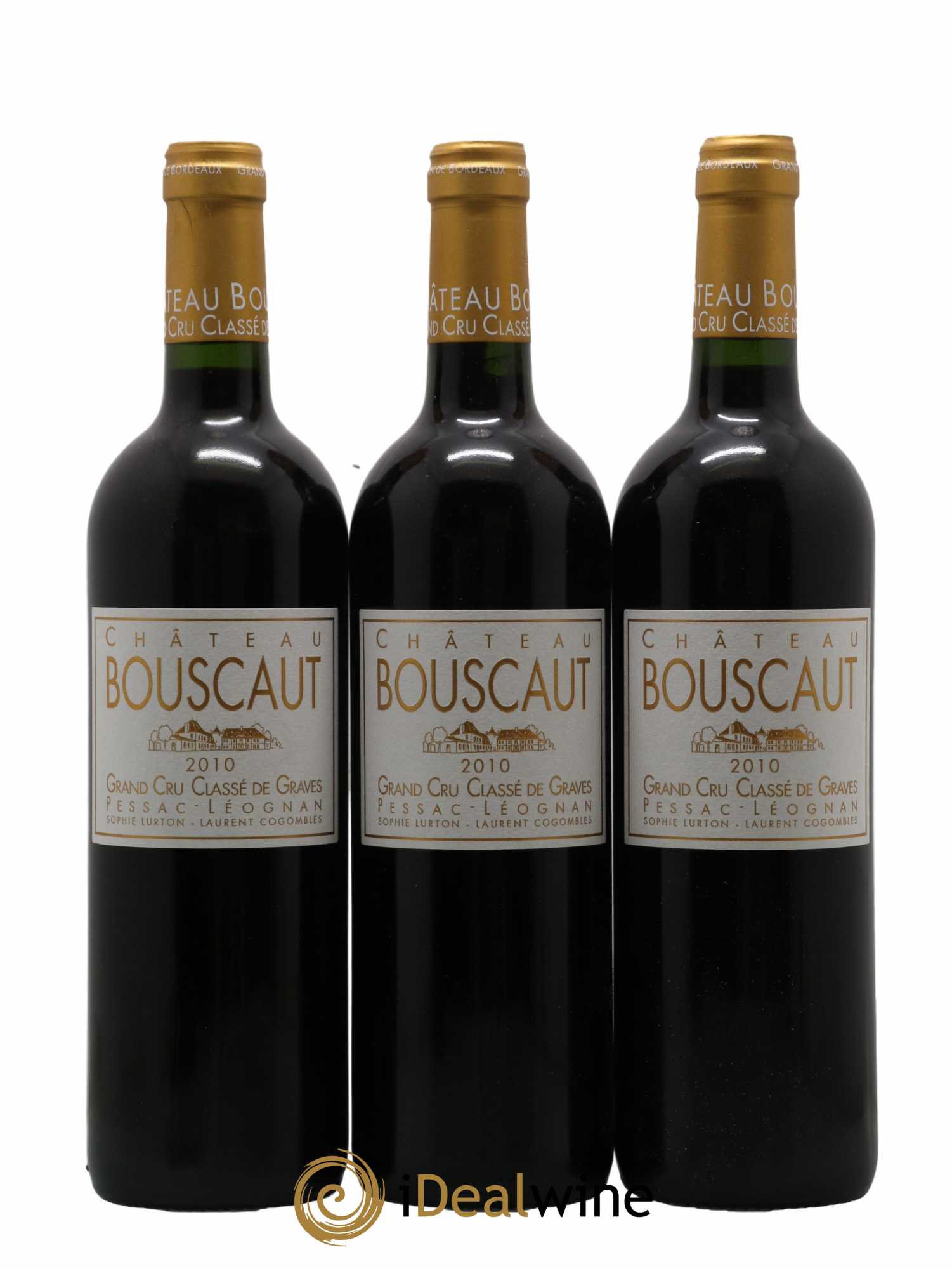 Château Bouscaut Cru Classé de Graves 2010 - Lot de 12 bouteilles - 1