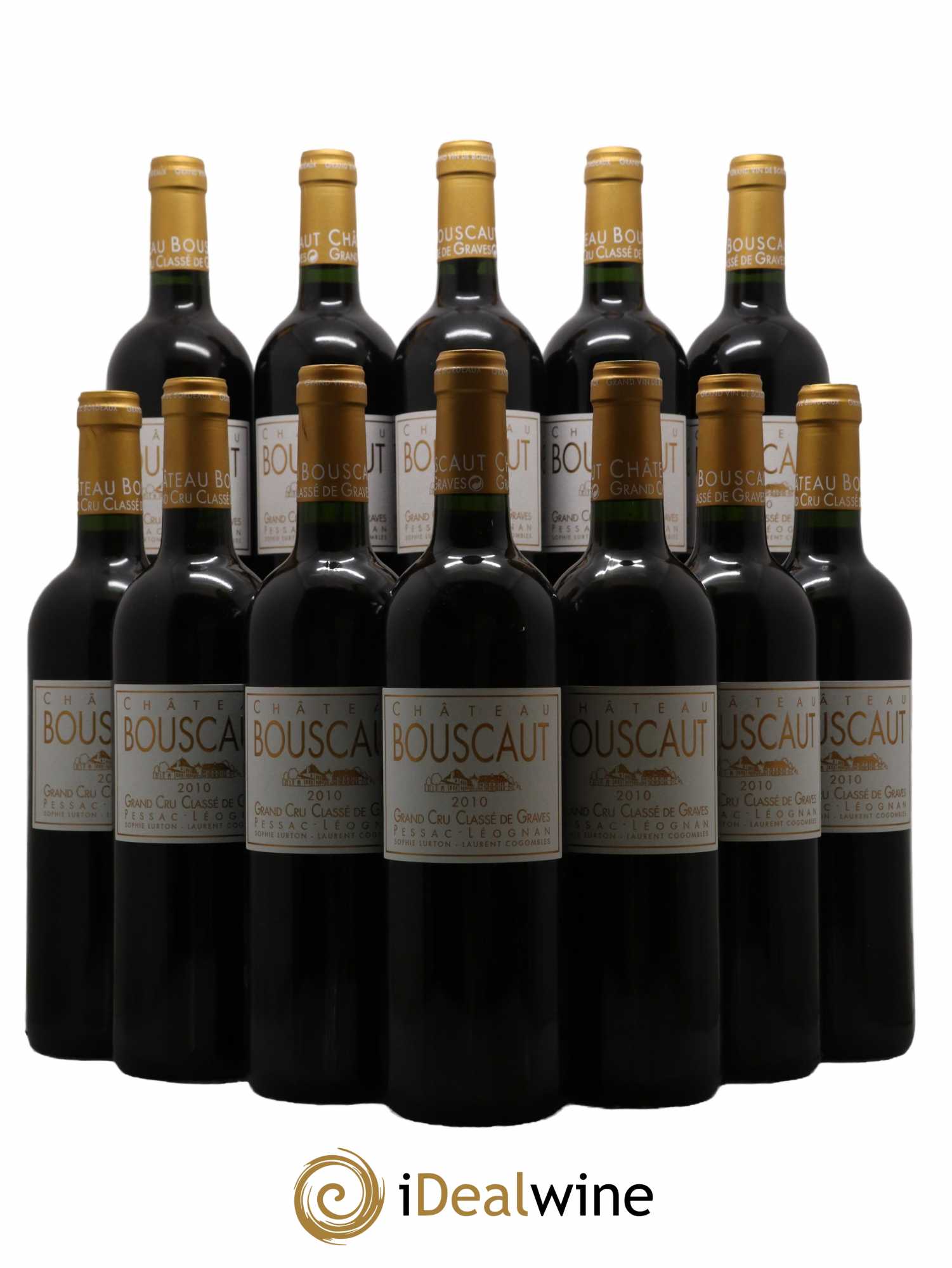 Château Bouscaut Cru Classé de Graves 2010 - Lot de 12 bouteilles - 0
