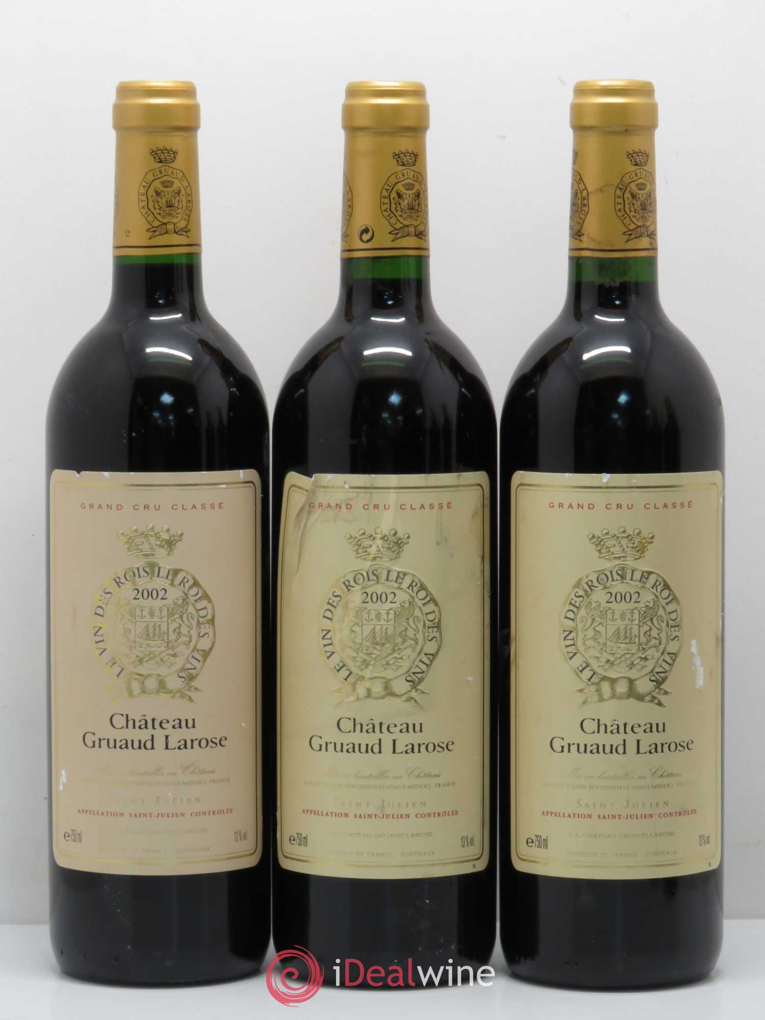 Château Gruaud Larose 2ème Grand Cru Classé 2002 - Lot de 5 bouteilles - 1
