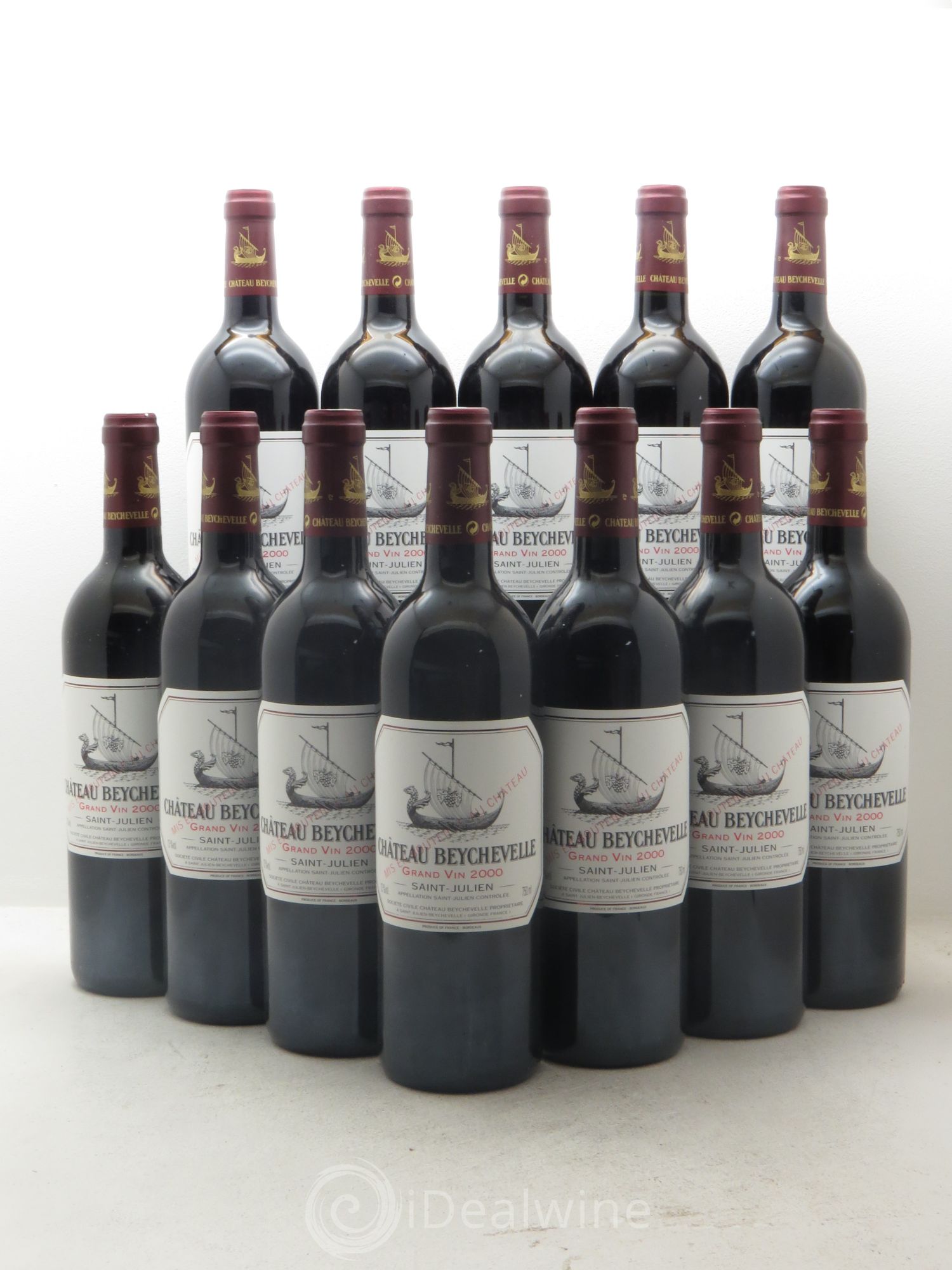 Château Beychevelle 4ème Grand Cru Classé 2000 - Lot de 12 bouteilles - 0