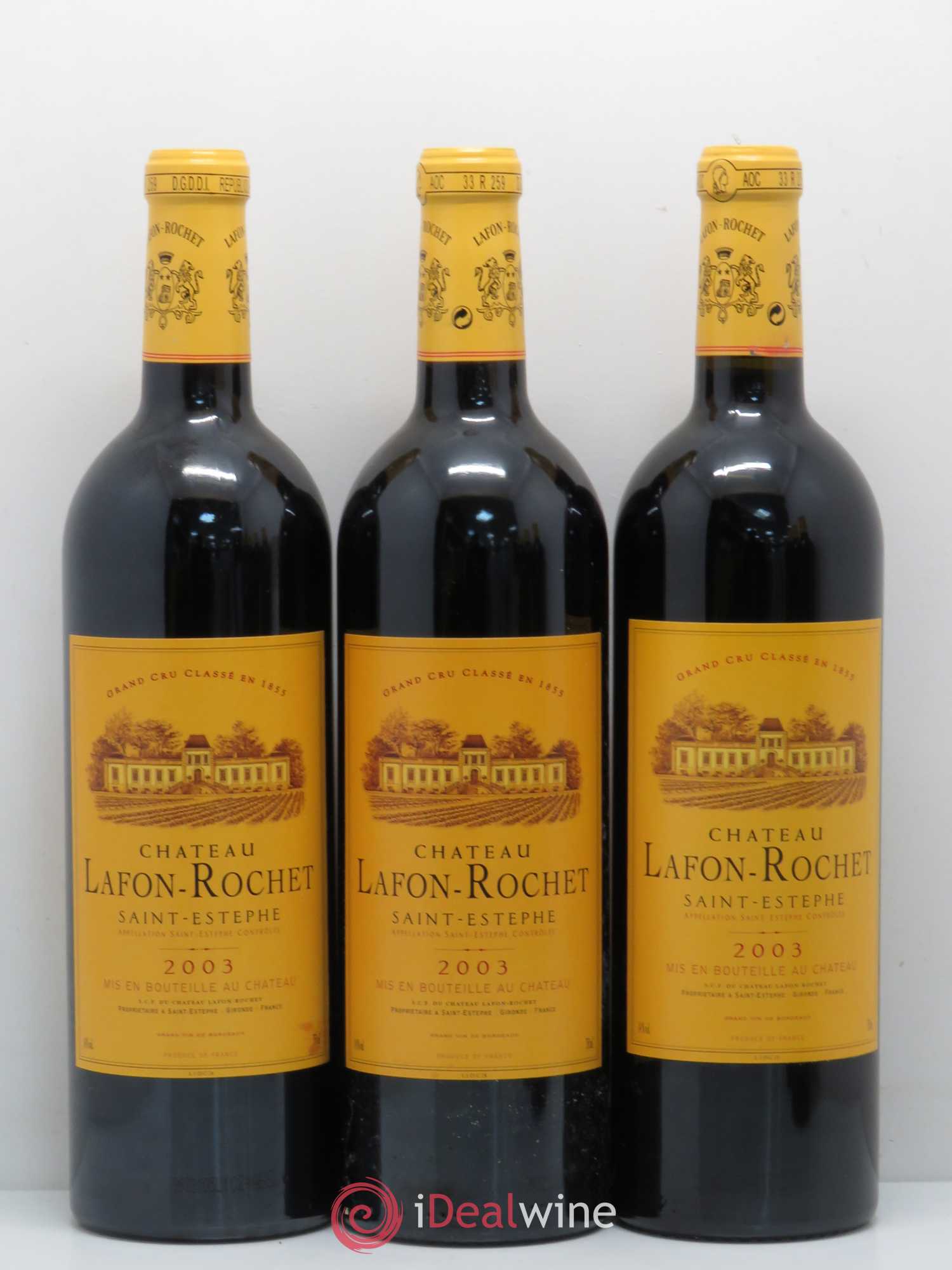 Château Lafon Rochet 4ème Grand Cru Classé 2003 - Lot de 6 bouteilles - 2