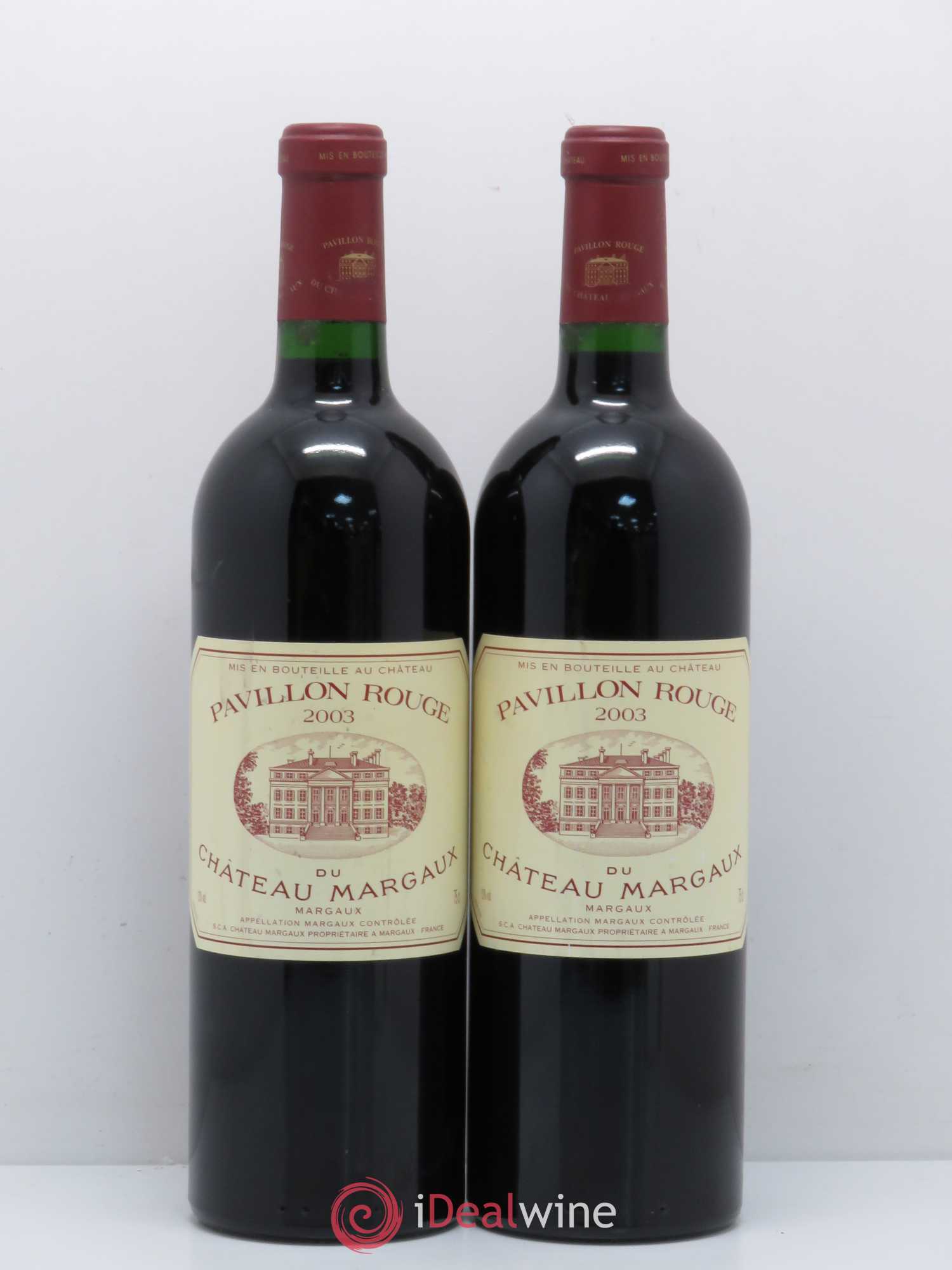 Pavillon Rouge du Château Margaux Second Vin 2003 - Posten von 2 Flaschen - 0