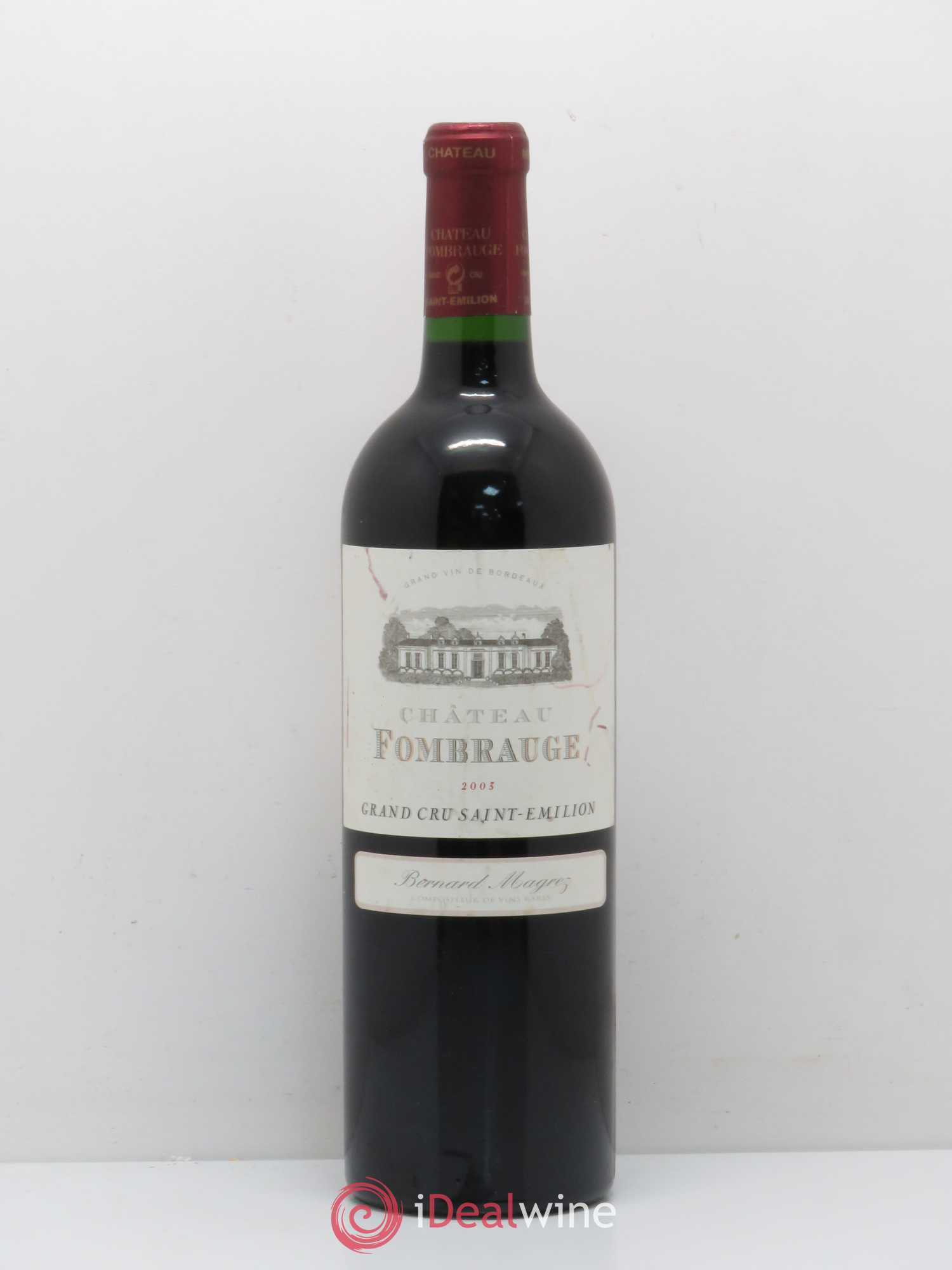 Château Fombrauge Grand Cru Classé 2003 - Lot de 1 bouteille - 0