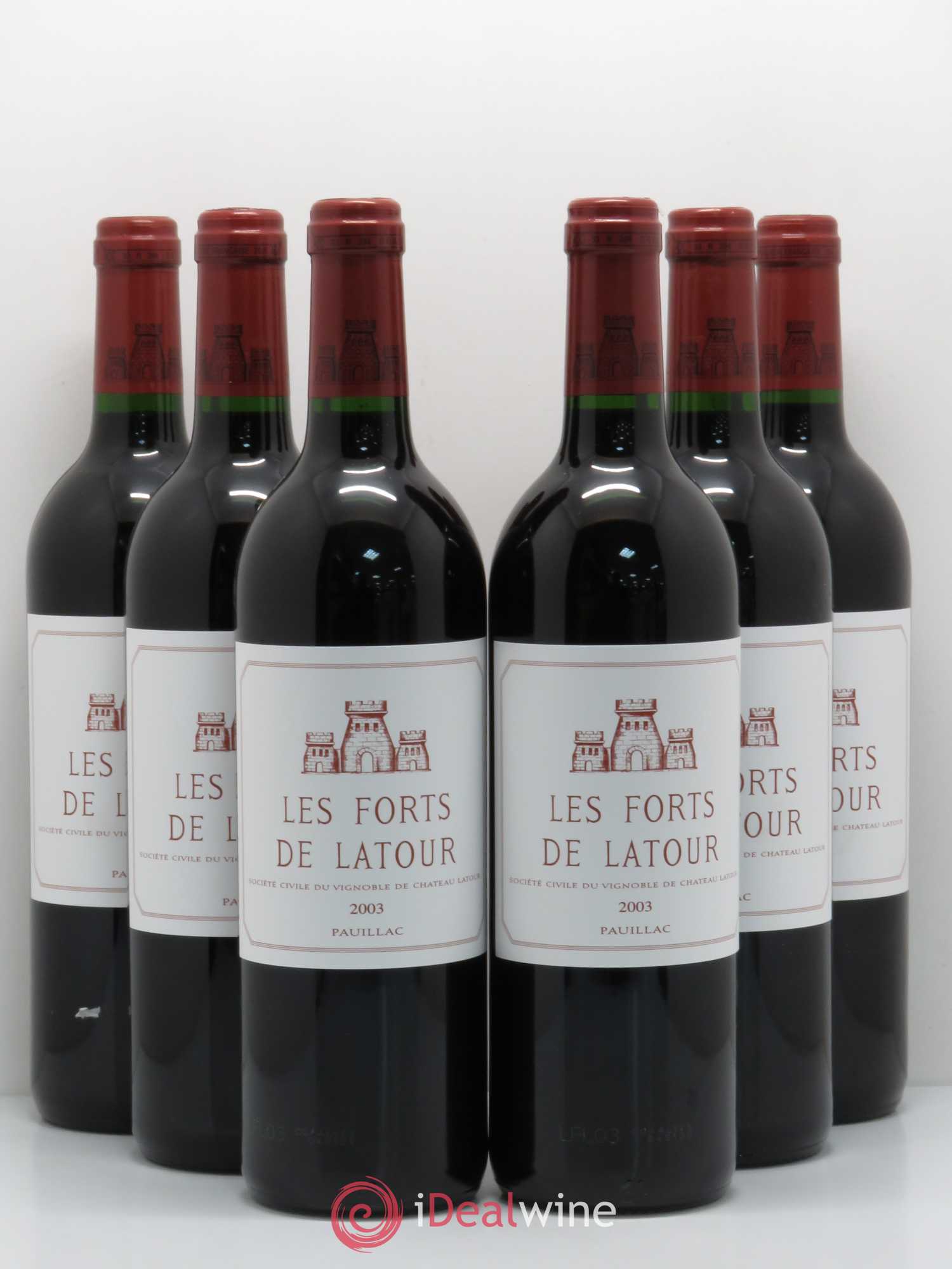 Les Forts de Latour Second Vin 2003 - Lot de 6 bouteilles - 0