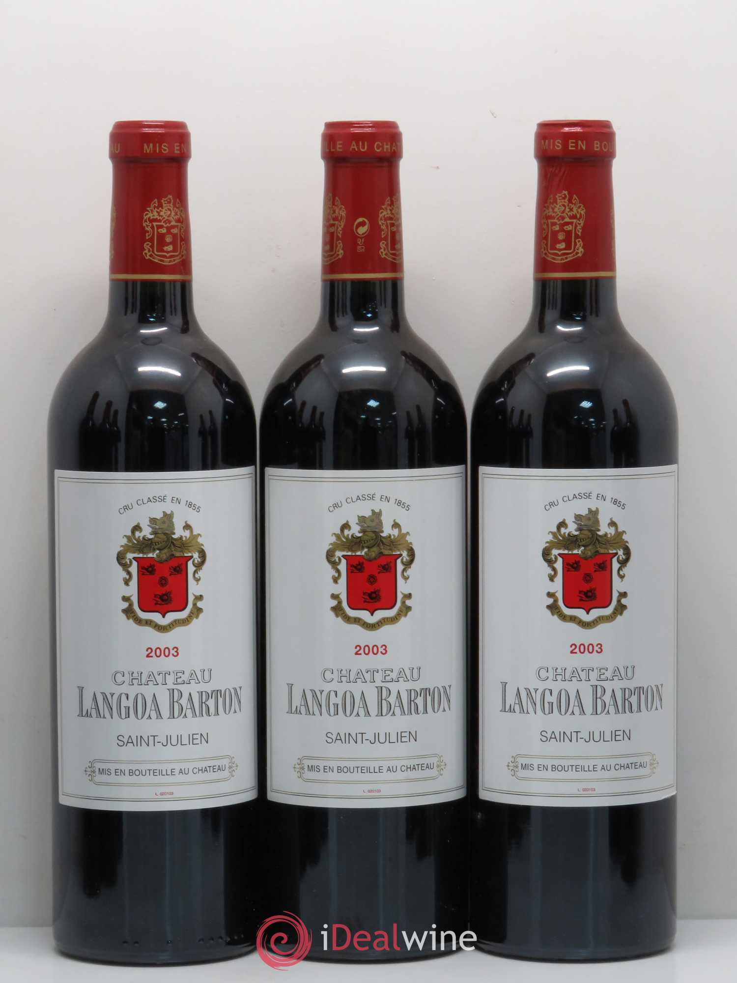 Château Langoa Barton 3ème Grand Cru Classé 2003 - Lot de 12 bouteilles - 1