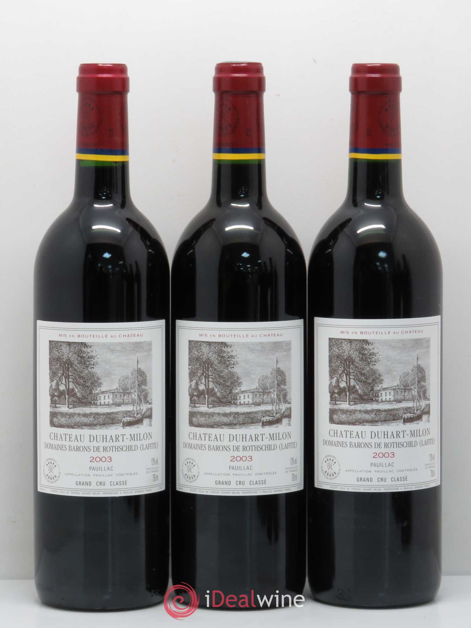 Château Duhart-Milon 4ème Grand Cru Classé 2003 - Lot de 6 bouteilles - 1