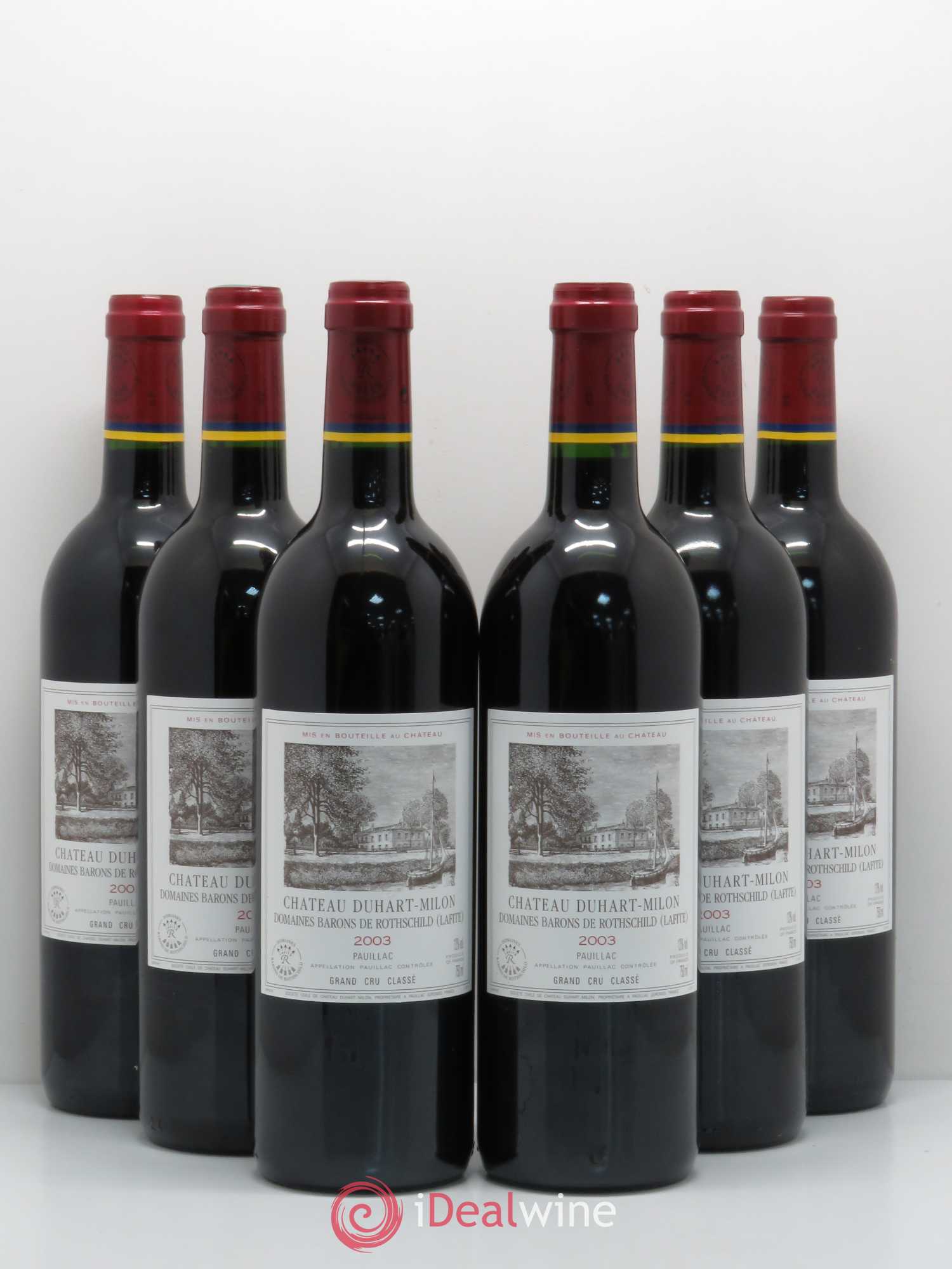 Château Duhart-Milon 4ème Grand Cru Classé 2003 - Lot de 6 bouteilles - 0
