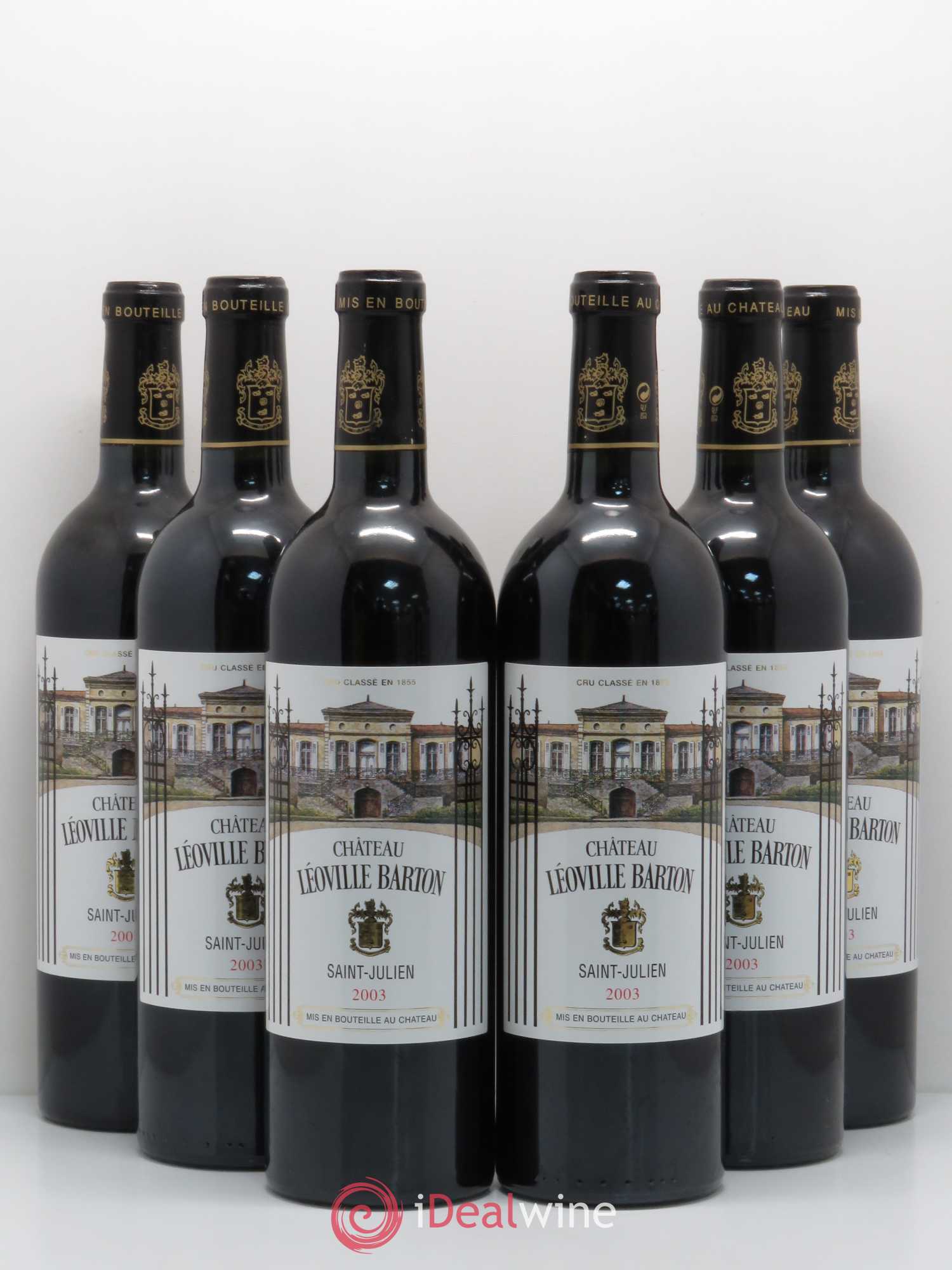 Château Léoville Barton 2ème Grand Cru Classé 2003 - Lot de 6 bouteilles - 0