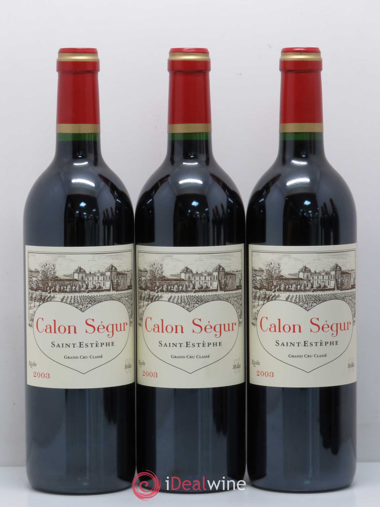 Château Calon Ségur 3ème Grand Cru Classé 2003 - Lot de 6 bouteilles - 2