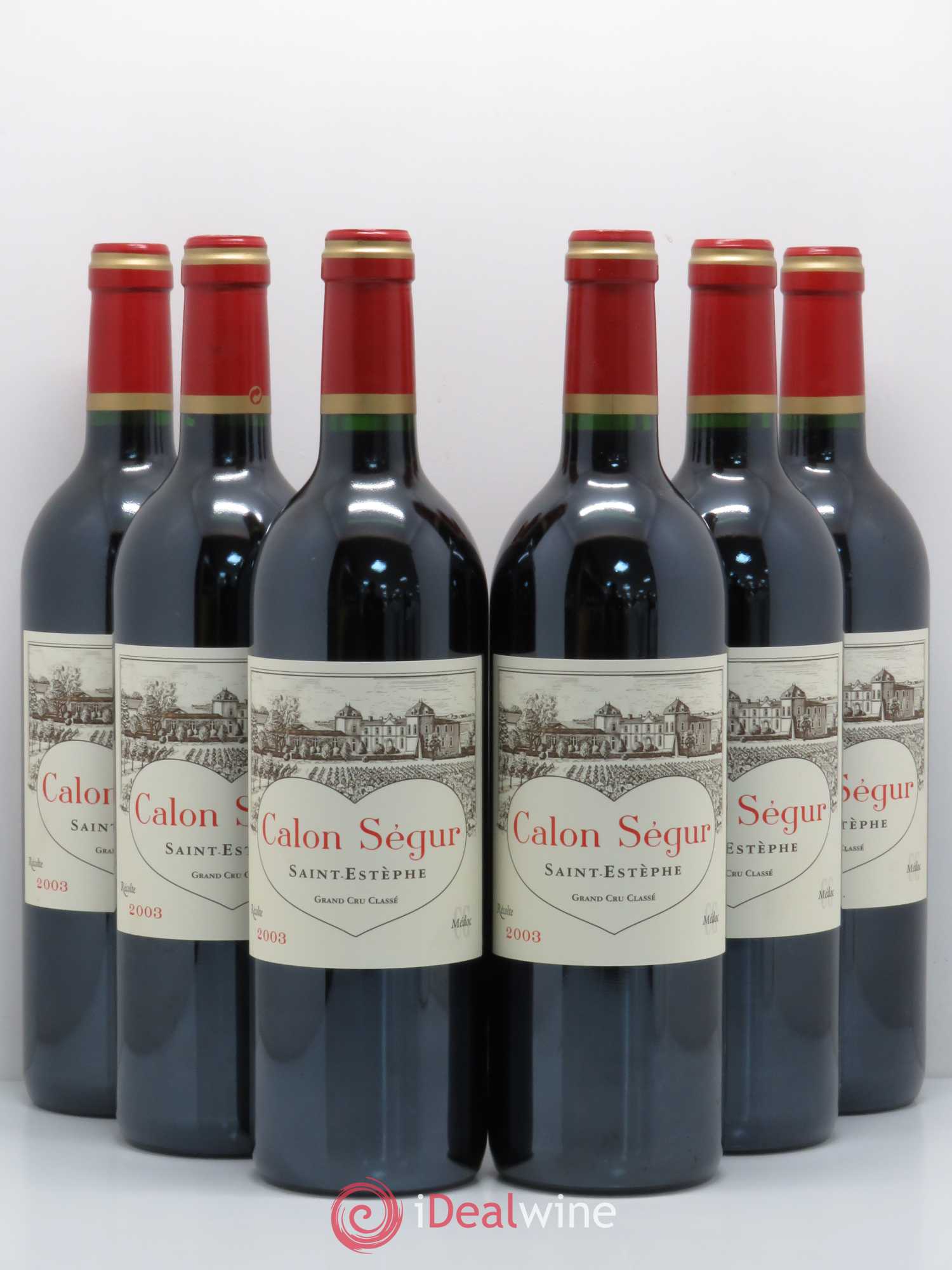 Château Calon Ségur 3ème Grand Cru Classé 2003 - Lot de 6 bouteilles - 0