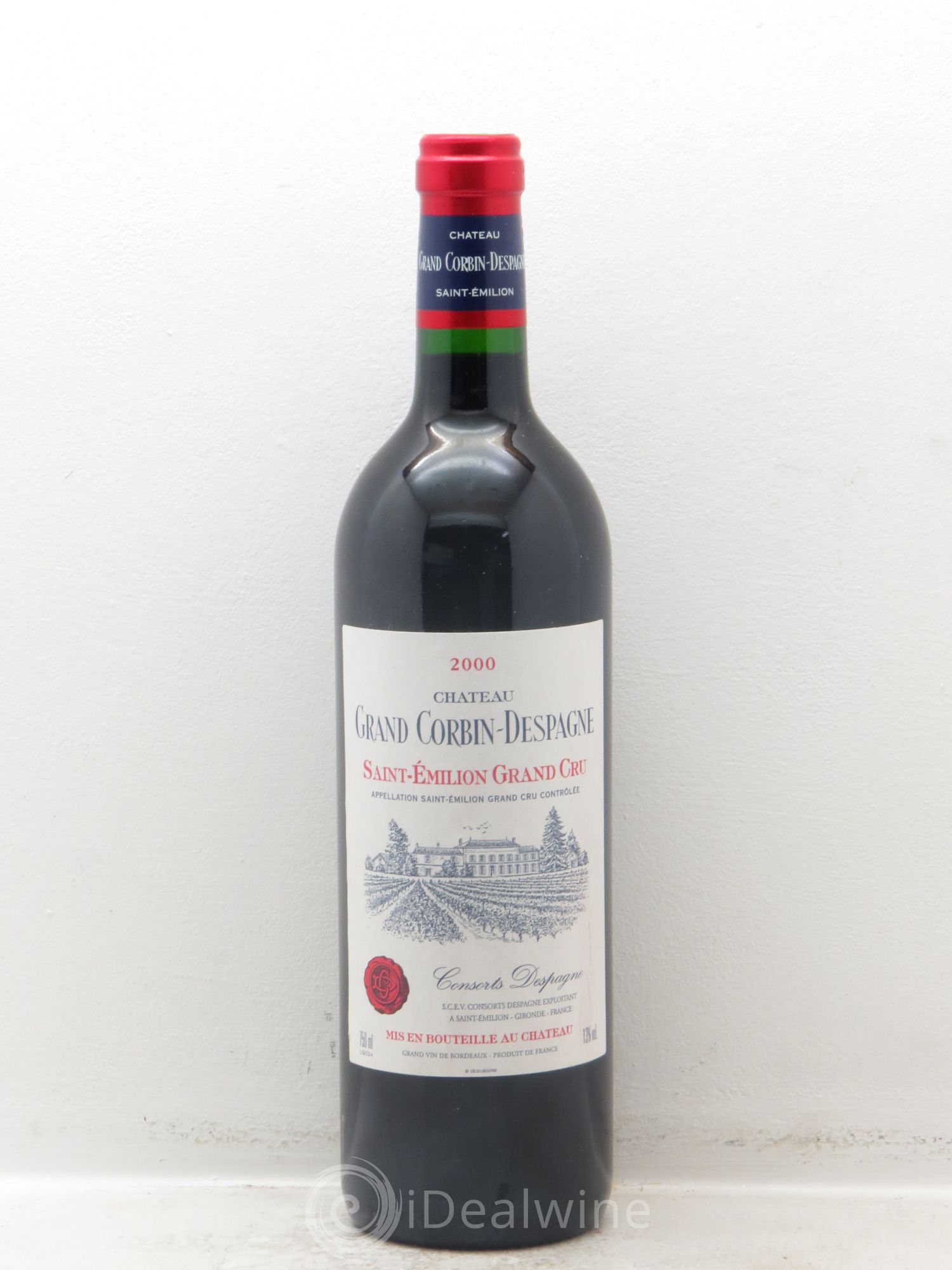 Château Grand Corbin Despagne Grand Cru Classé 2000 - Lot de 12 bouteilles - 0