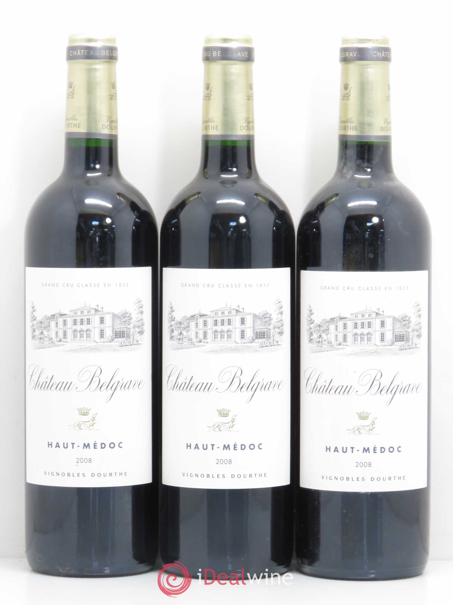 Château Belgrave 5ème Grand Cru Classé 2008 - Lot de 6 bouteilles - 1