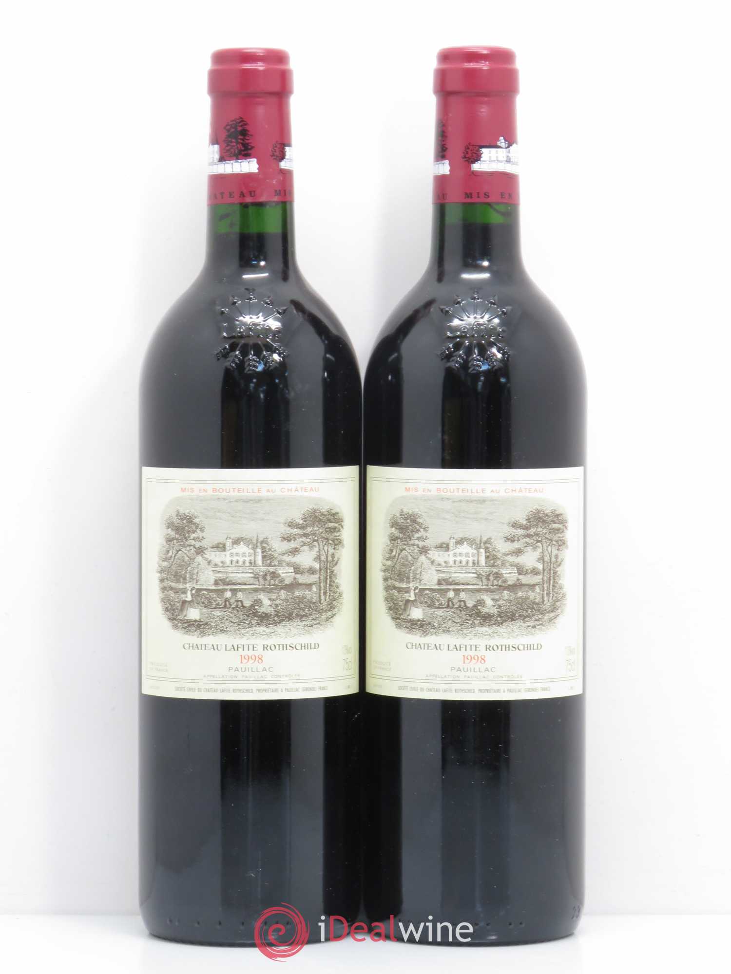 Château Lafite Rothschild 1er Grand Cru Classé 1998 - Lot de 2 bouteilles - 0